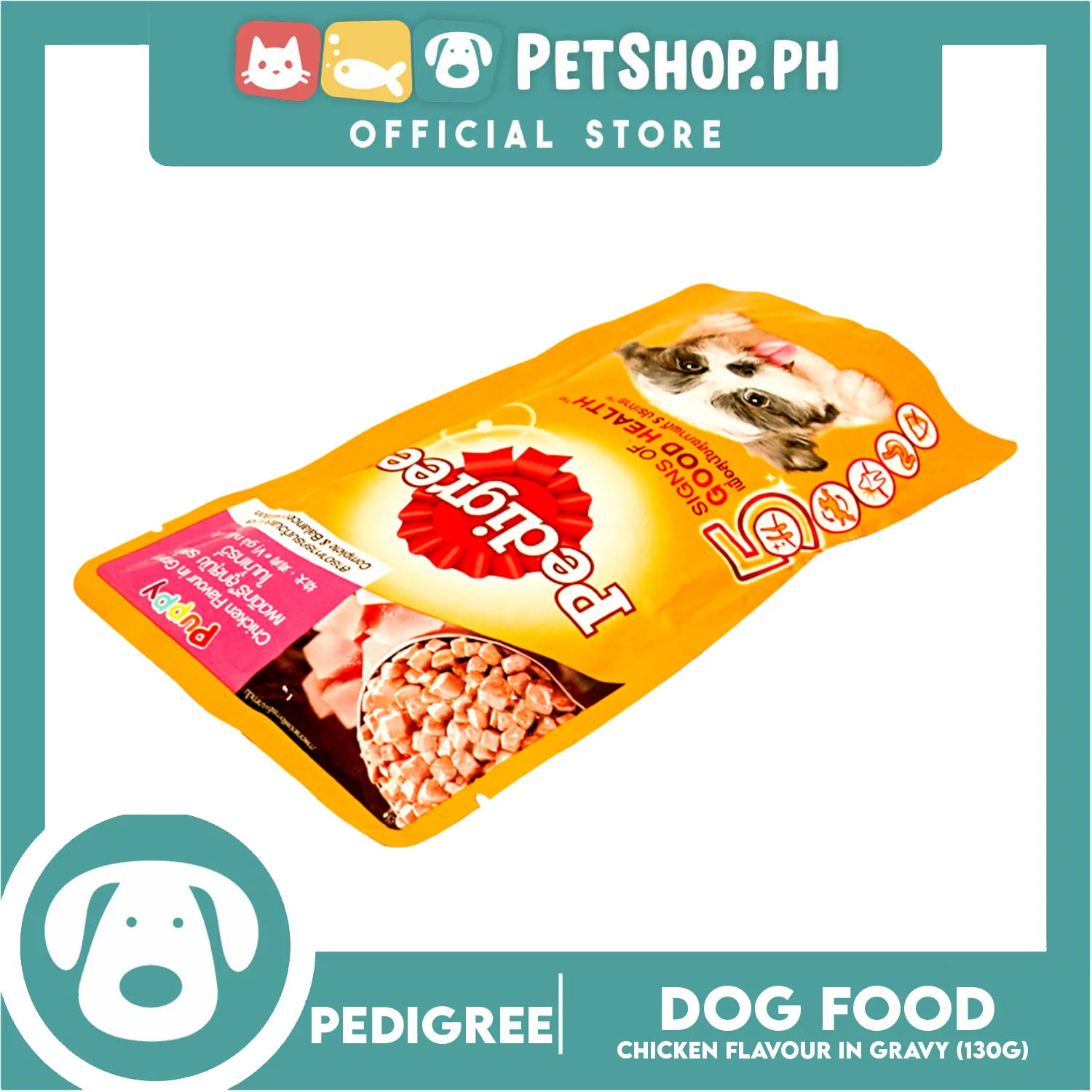 24pcs Pedigree Puppy Chicken Chunks Flavor in Gravy 130g Dog Wet Food - Image 5
