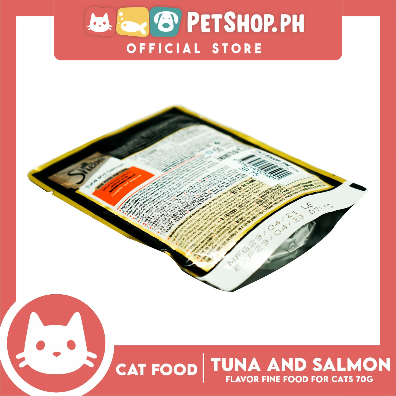 6pcs Sheba Tuna and Salmon Flavor 70g Fine Food for Cats - Image 3