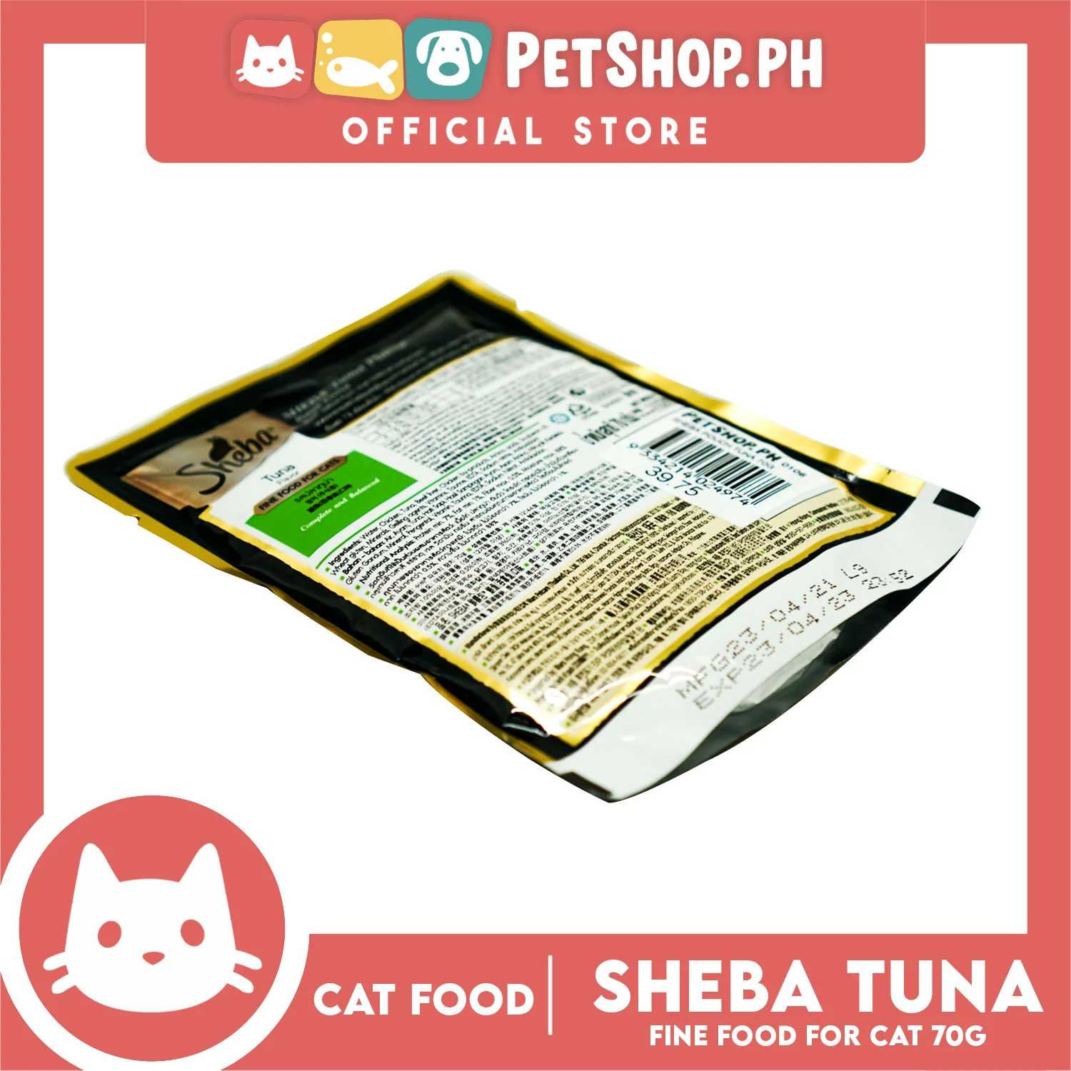 6pcs Sheba Tuna Flavor 70g Fine Food for Cats - Image 3
