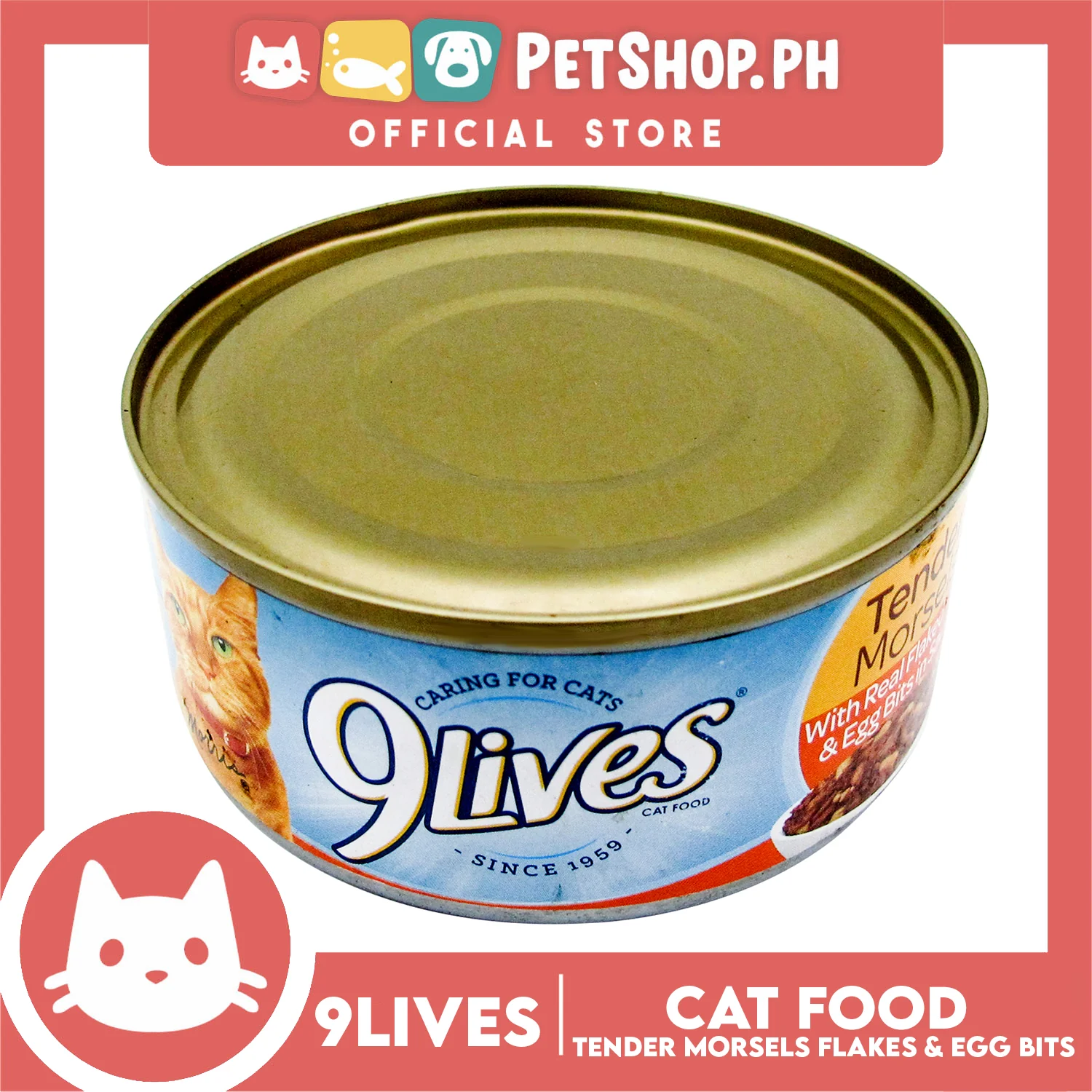 9Lives Tender Morsels with Real Flaked Tuna and Egg Bits in Sauce 156g Cat Wet Food - Image 2