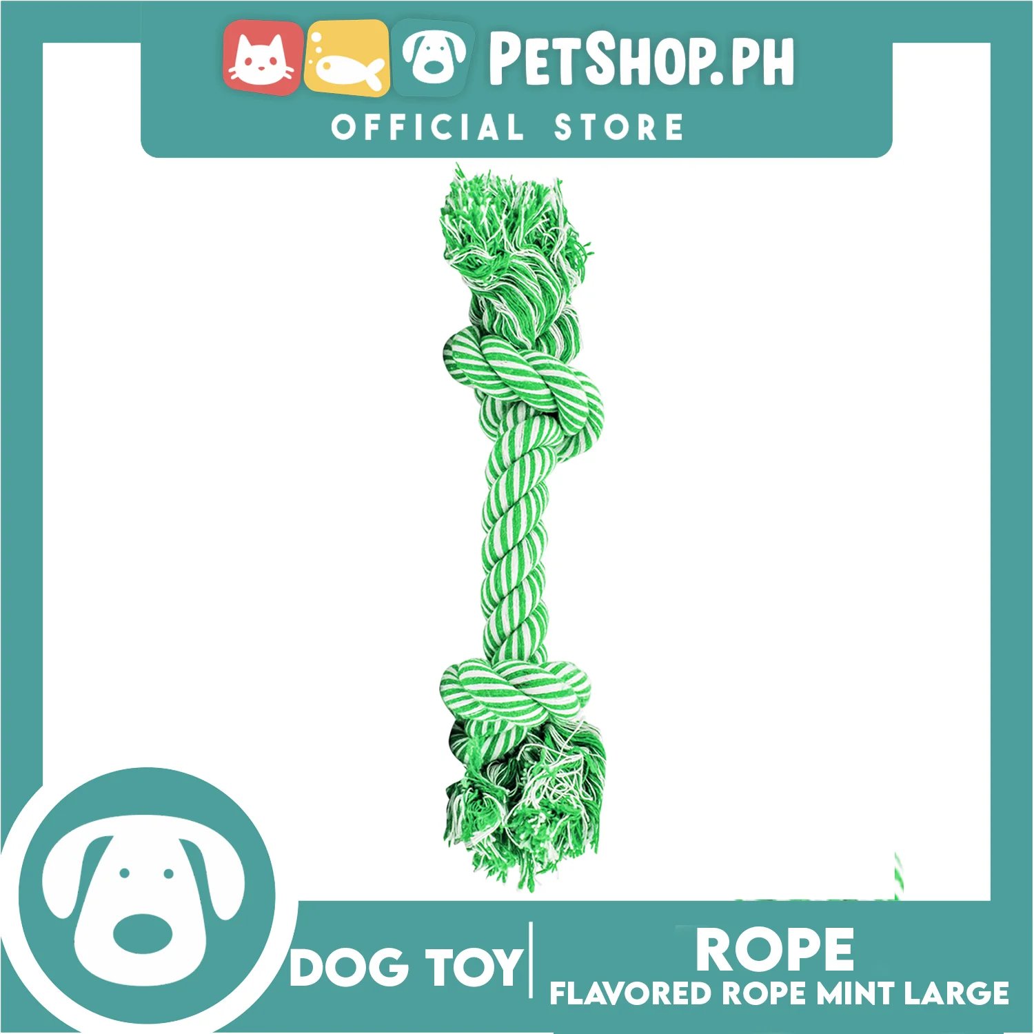 Amy Carol Flavored Rope Fresh Mint (Large) Dog Rope - Image 2