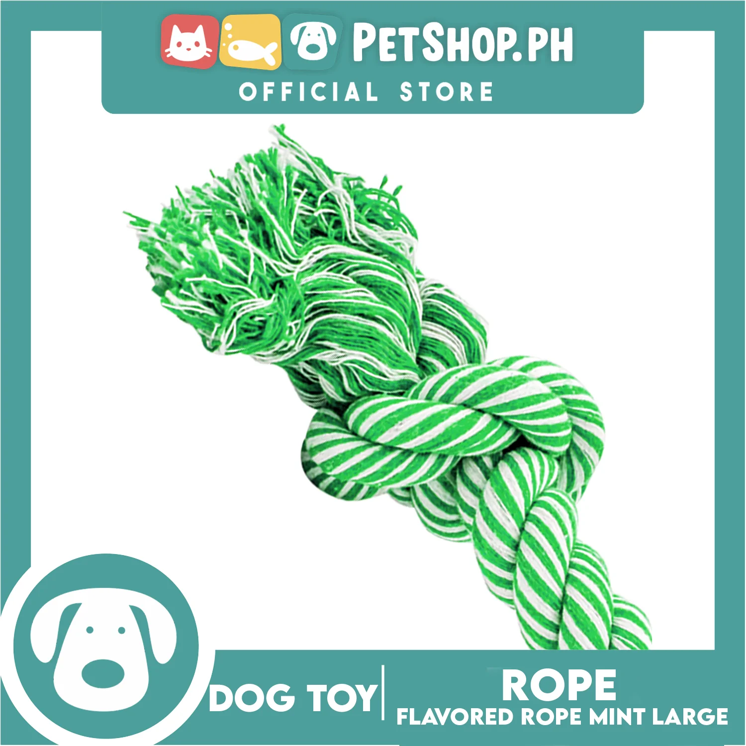 Amy Carol Flavored Rope Fresh Mint (Large) Dog Rope - Image 3