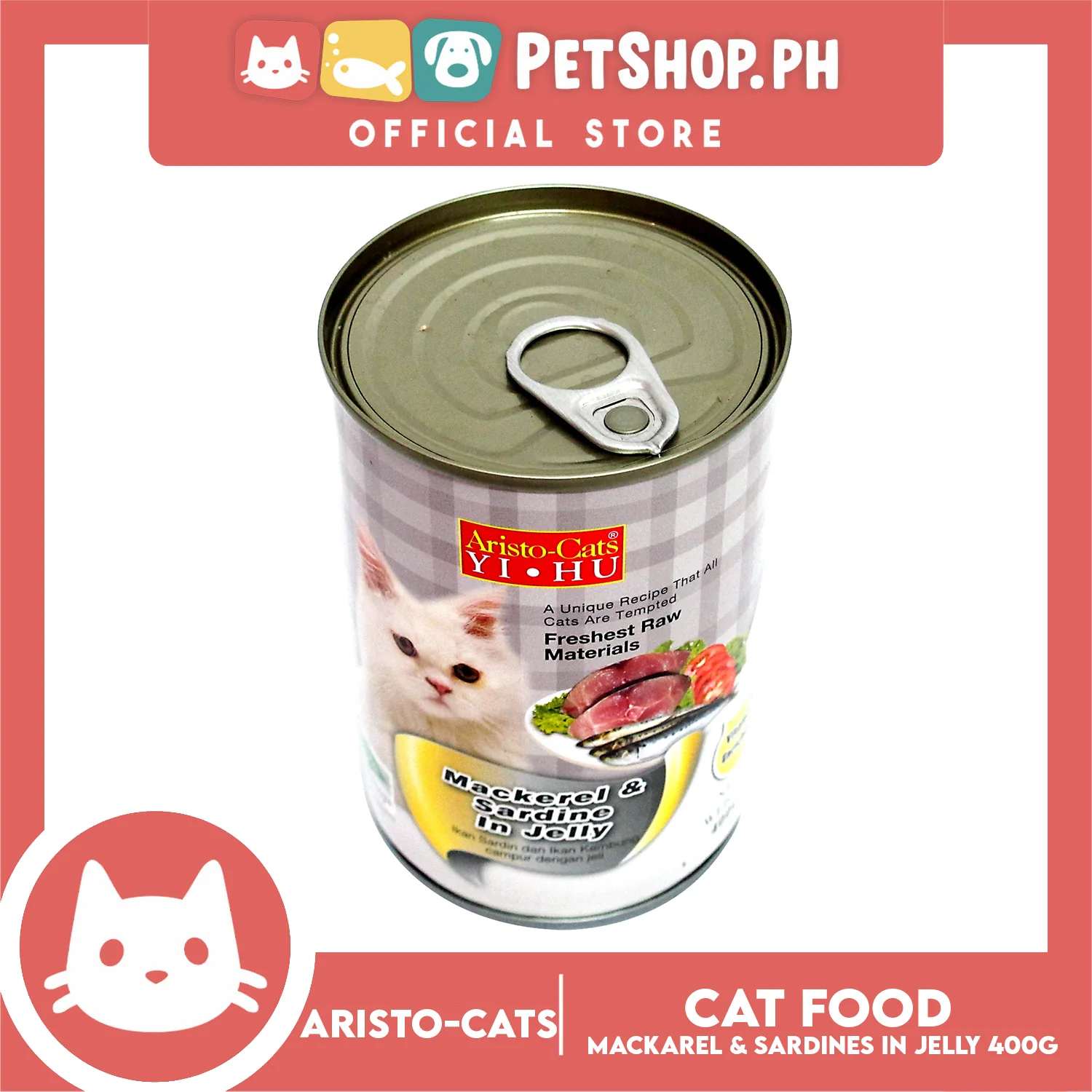 Aristo Cats Yi HU Mackerel and Sardine in Jelly 400g - Image 3