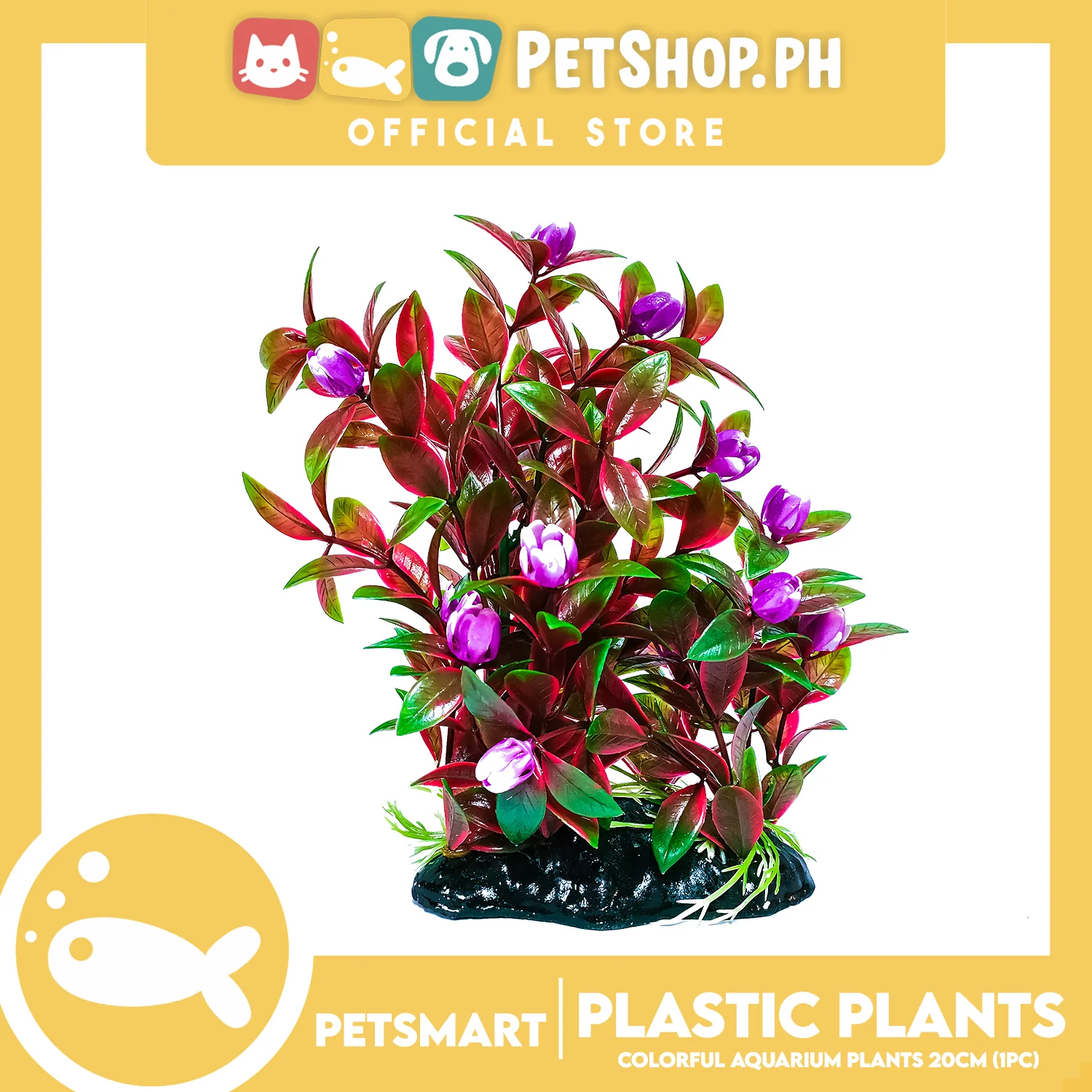 AS 20cm Plastic Plant For Aquarium, Artificial Fish Tank Water Grass Plants, Aquarium Plant Ornament Decoration Accessories - Image 3