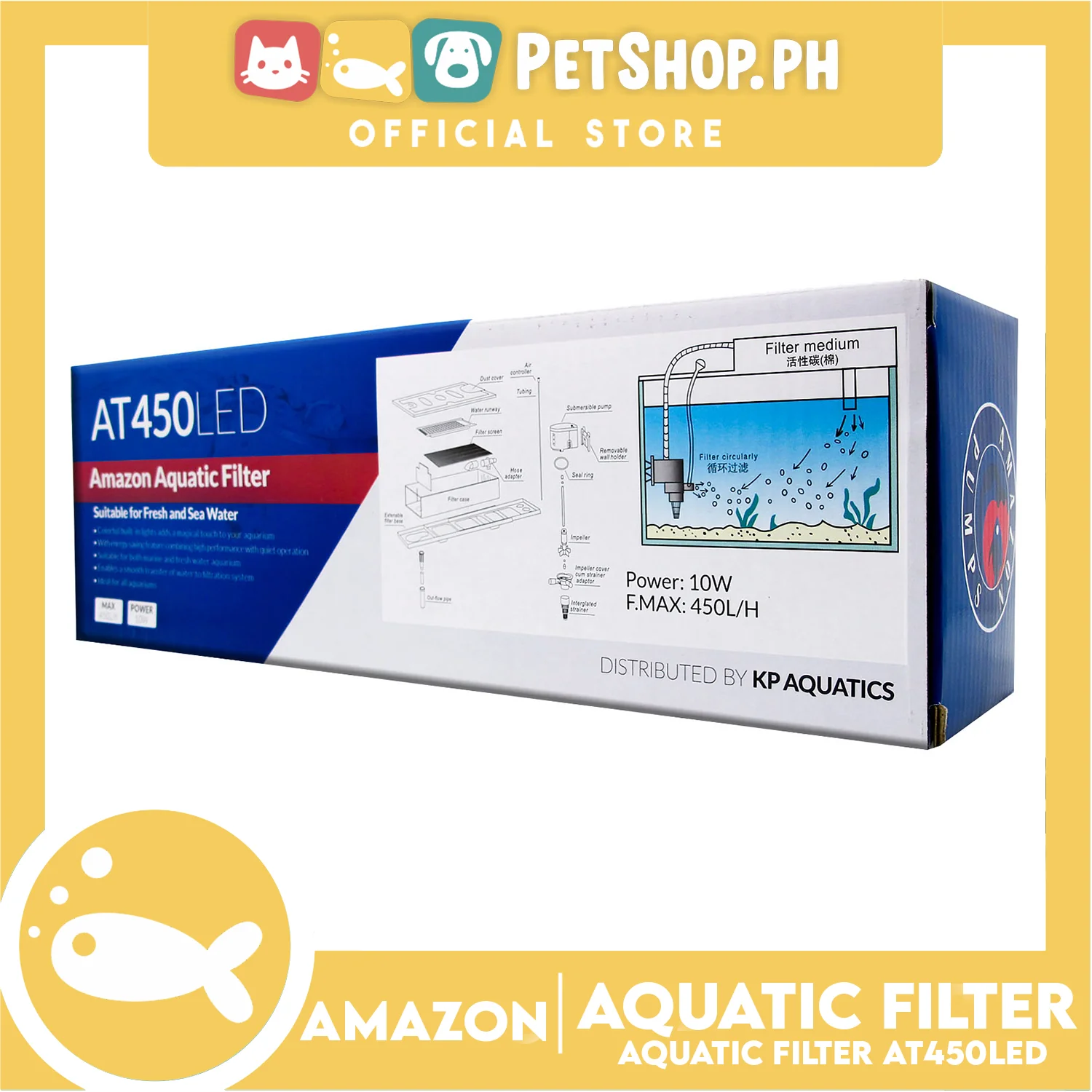 Amazon Aquatic Filter AT 450 Led - Image 3