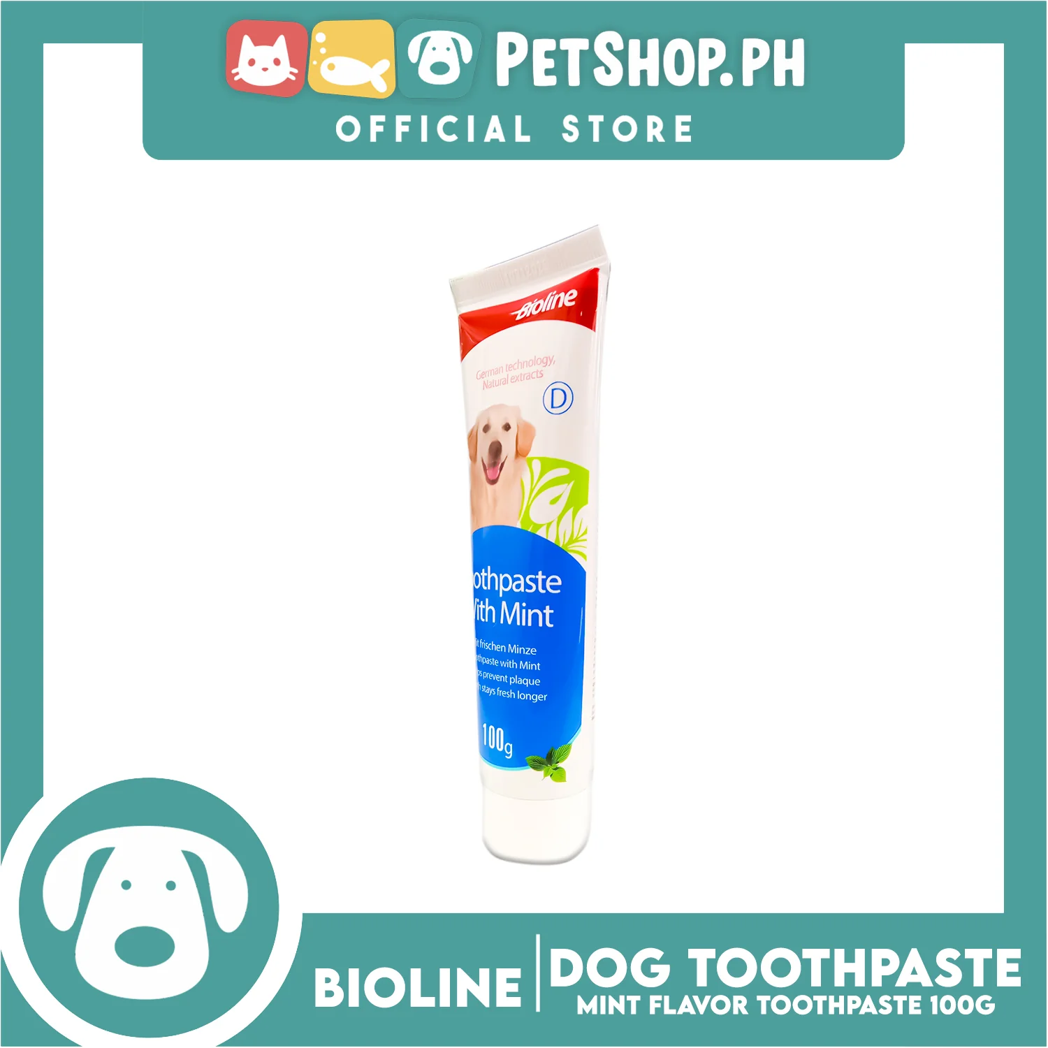 Bioline Toothpaste Mint Flavor 100g For Pets Use Only - Image 3