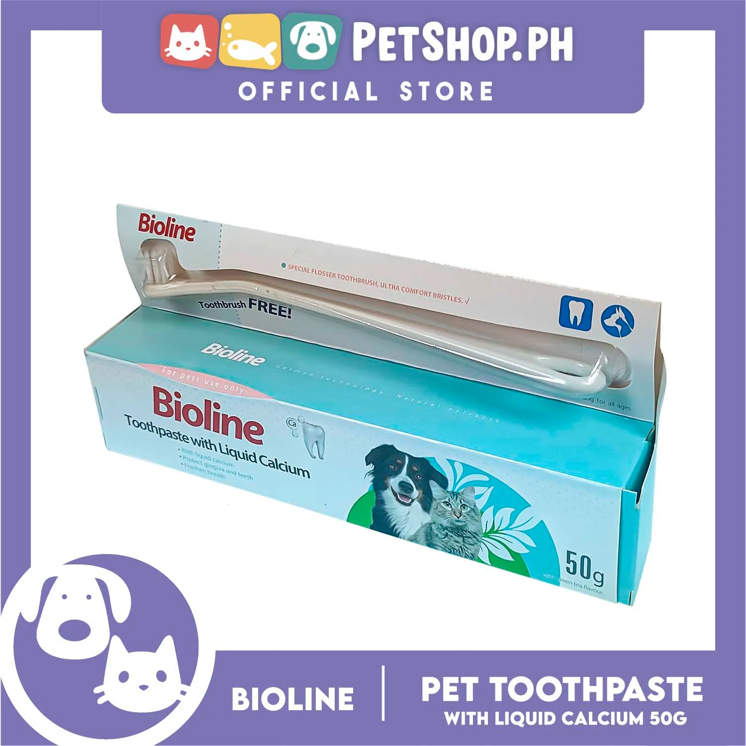 Bioline Toothpaste with Liquid Calcium 50g - Image 3