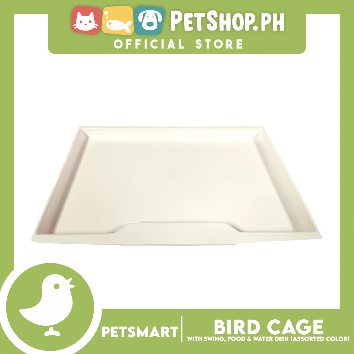 Bird Cage with Swing, Food and Water Dish #1000 (Assorted Color) , 30cm x 23cm x 40cm - Image 6