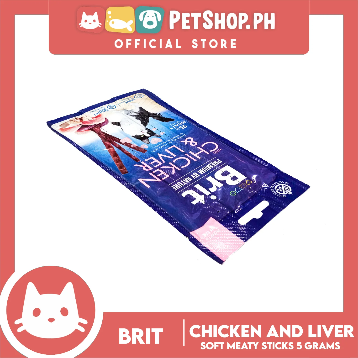 Brit Premium by Nature Chicken and Liver Sticks 15g Cat Treats - Image 3