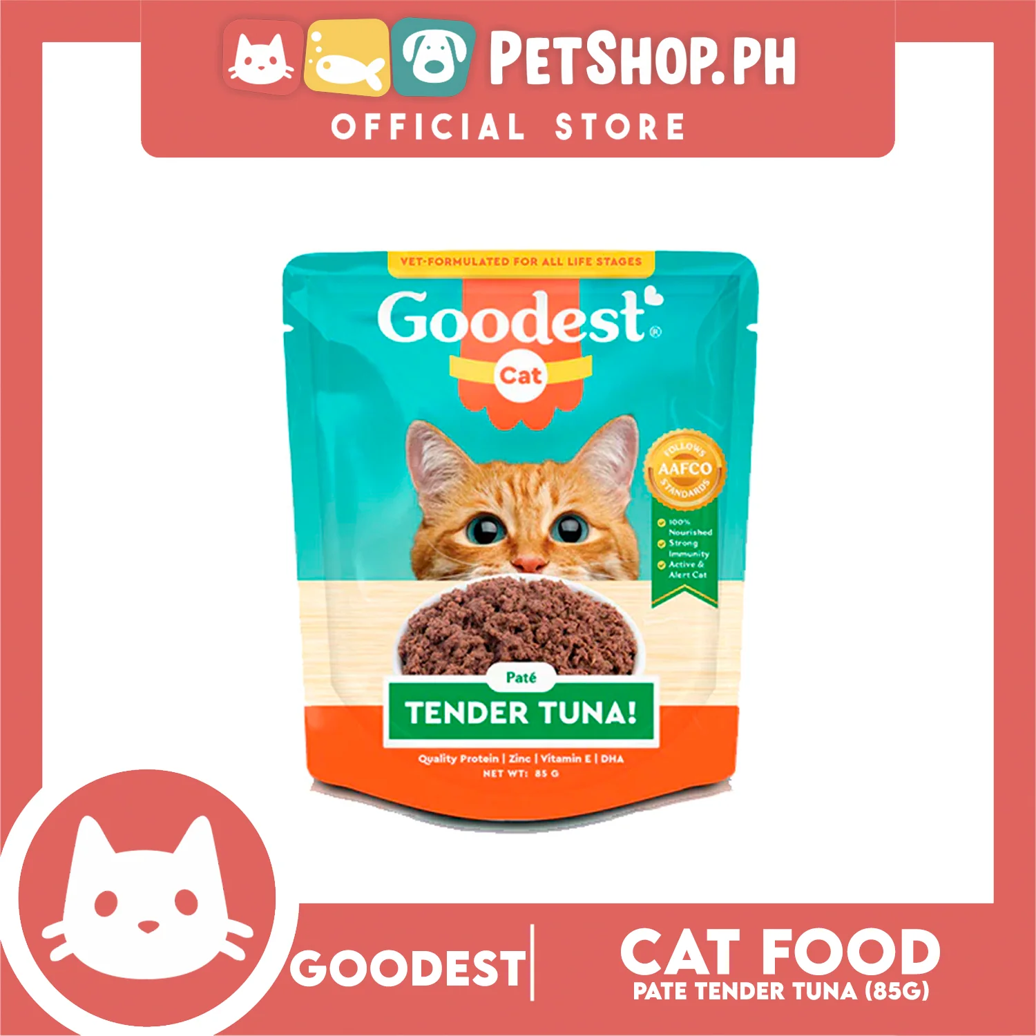 2pcs Goodest Cat Tender Tuna Pate 85g Wet Cat Food - Image 3
