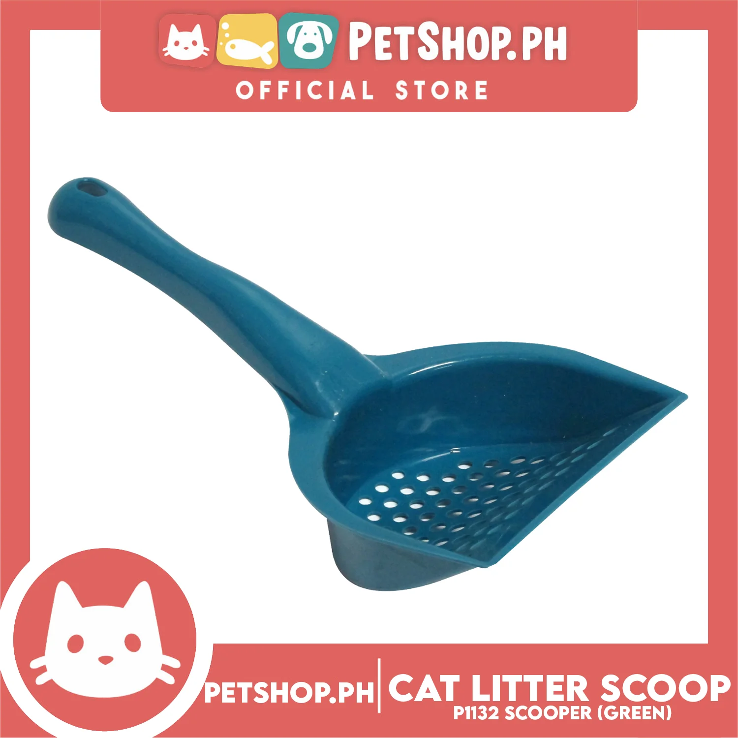 Cat Litter Scooper P1132 Green - Image 2