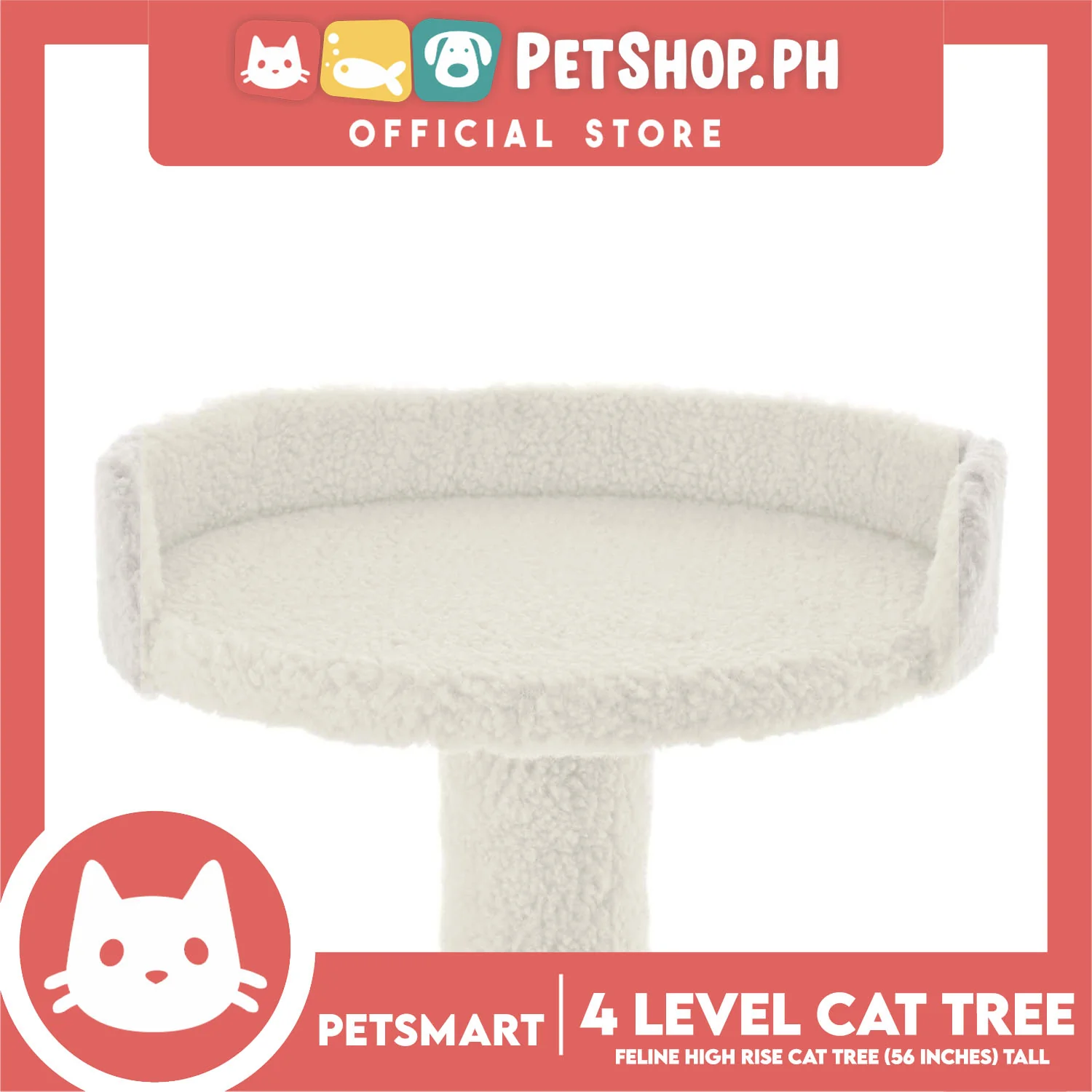 Cat Scratcher Feline High Rise 4-Level Cat Tree Tower Condo 24L x 24W x 56H (Roman 2887709) Premium Cats Scratcher Sisal Scratch, Pet Furniture Cats, Cats Climbing Tower, Pet Cats Scratcher - Image 5