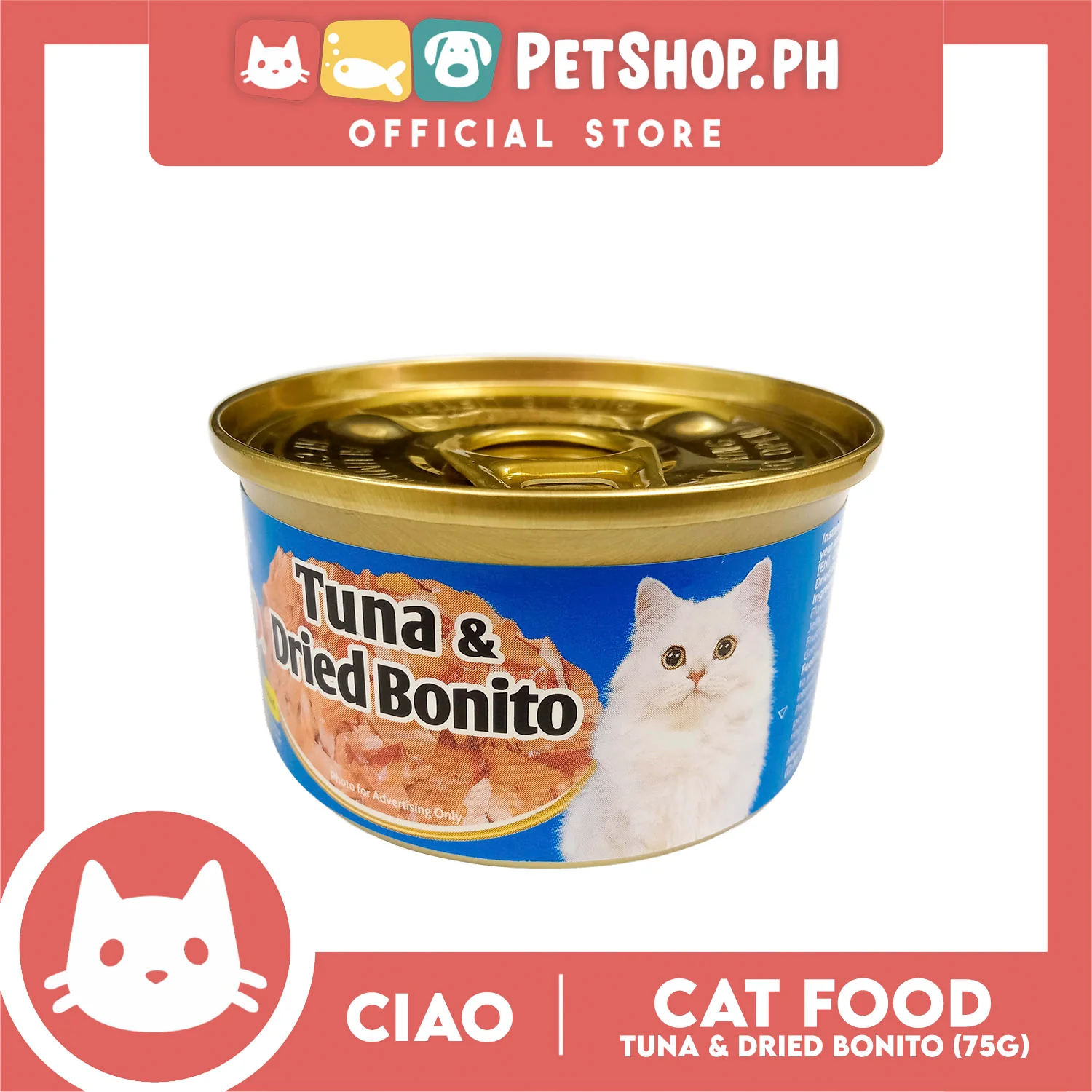 Ciao Tuna and Dried Bonito 75g Cat Canned Wet Food - Image 2