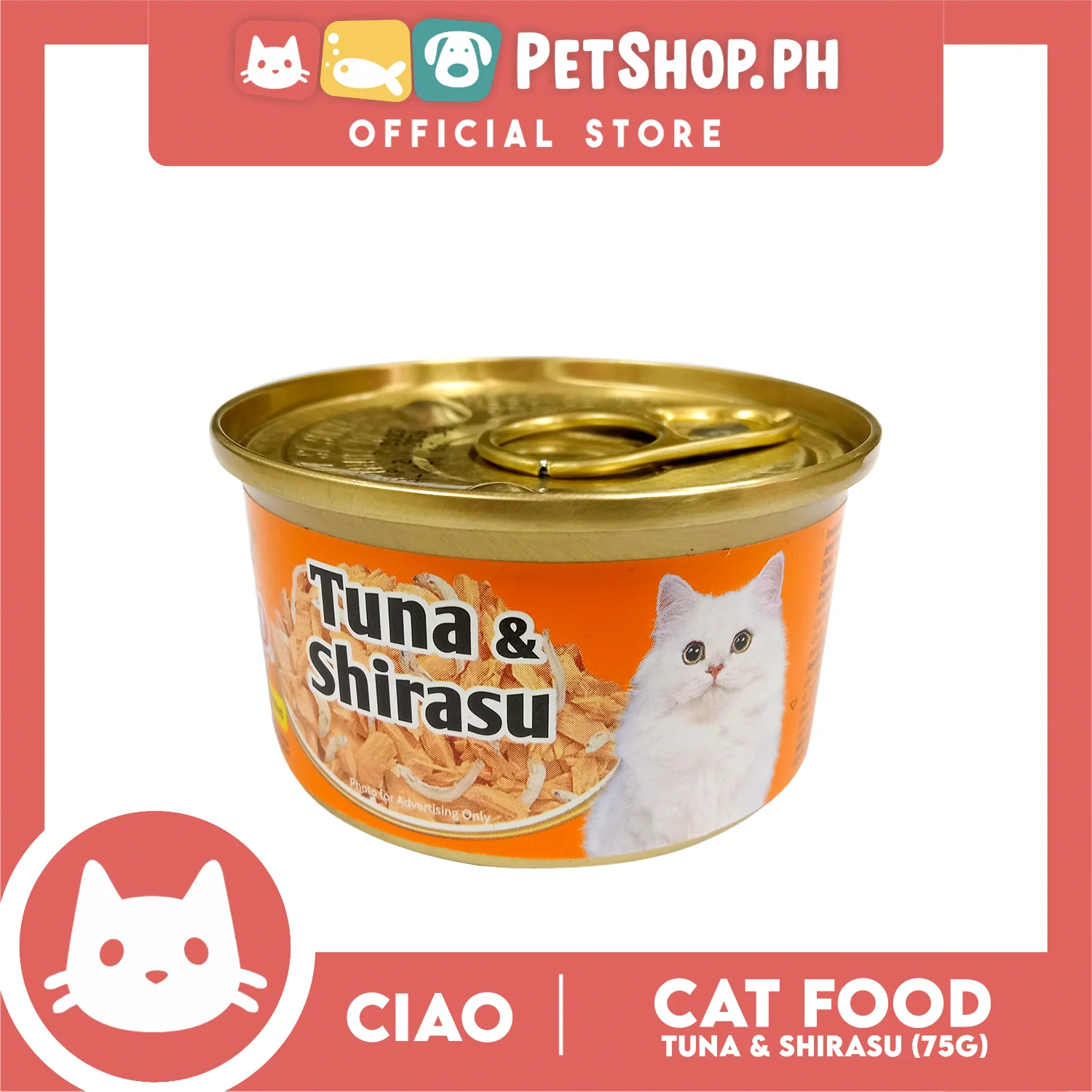 Ciao Tuna and Shirasu 75g Cat Canned Wet Food - Image 2