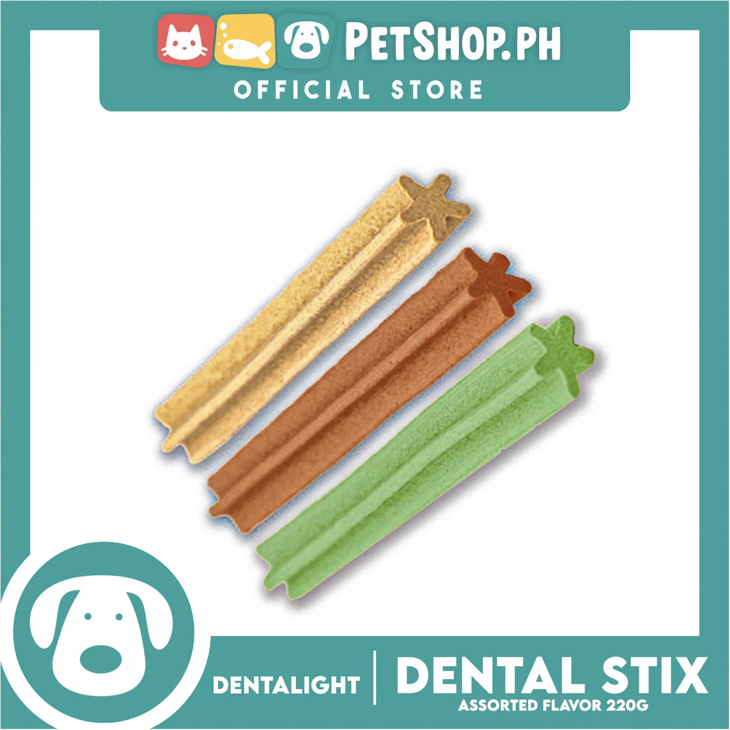 Dentalight Dental Stix (Assorted Flavor) Dog Treats for Oral Health and Dental Care 220g - Image 3