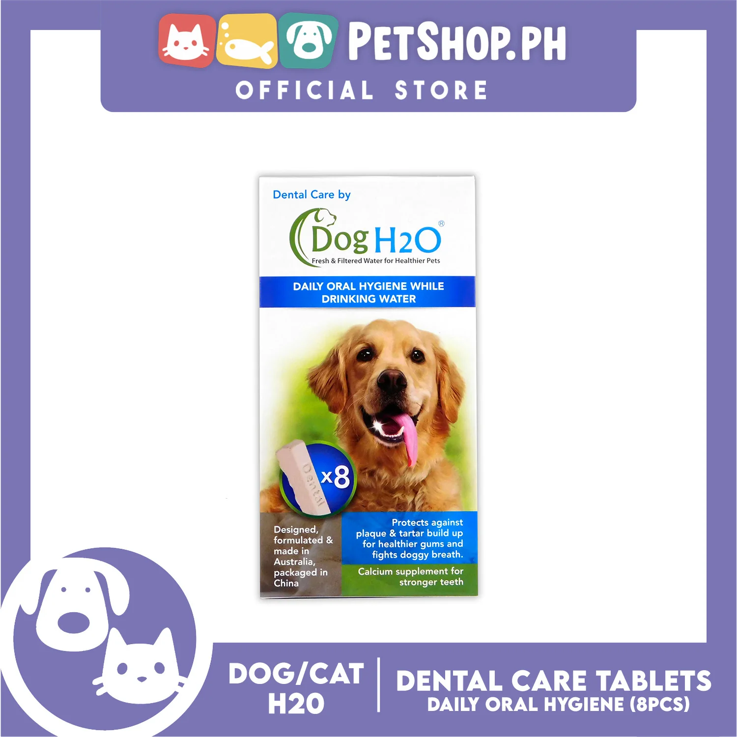 Dog/Cat H20 Dental Care (8pcs/pack) - Image 3