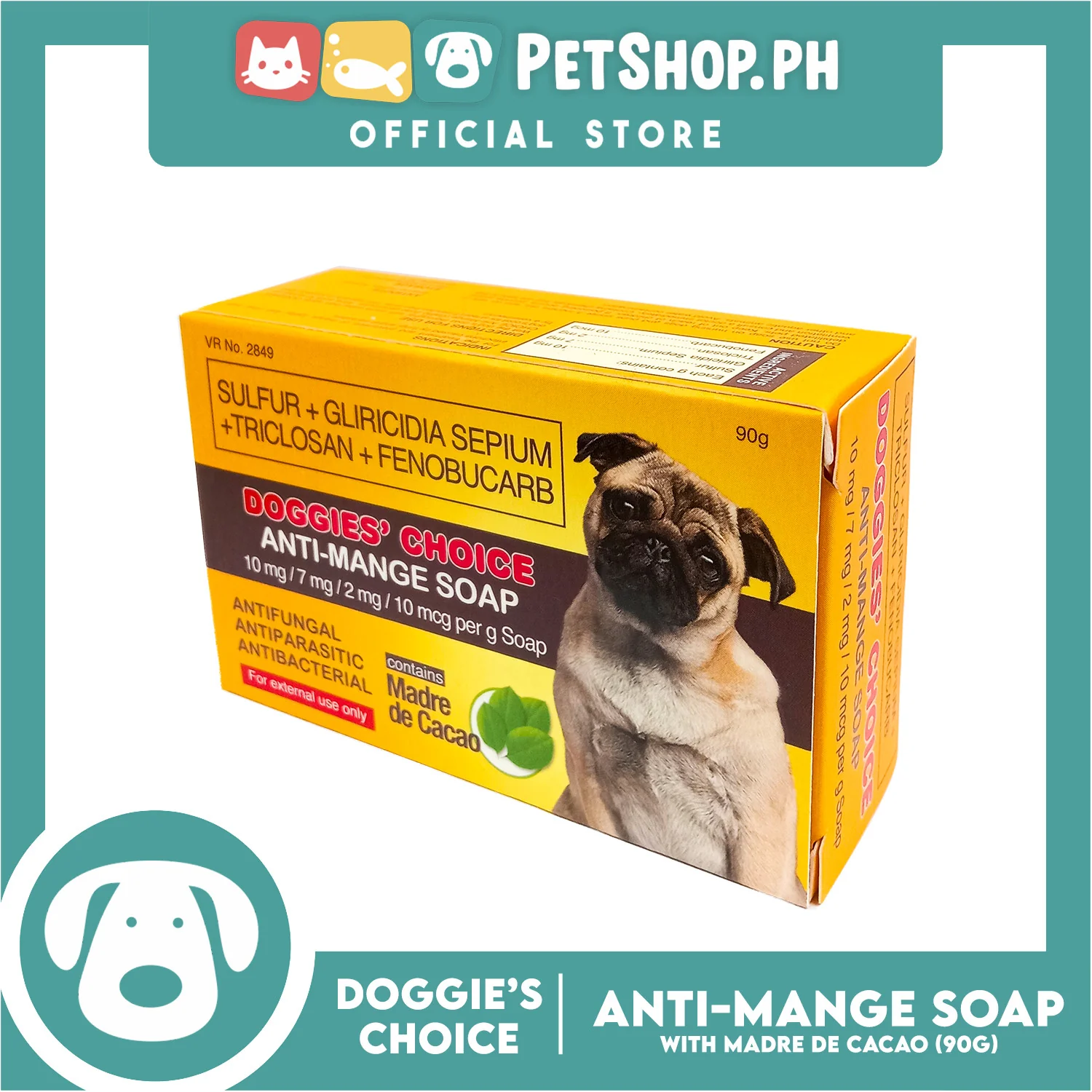 Doggies' Choice Anti-Mange Dog Soap with Madre de Cacao 90g - Image 5
