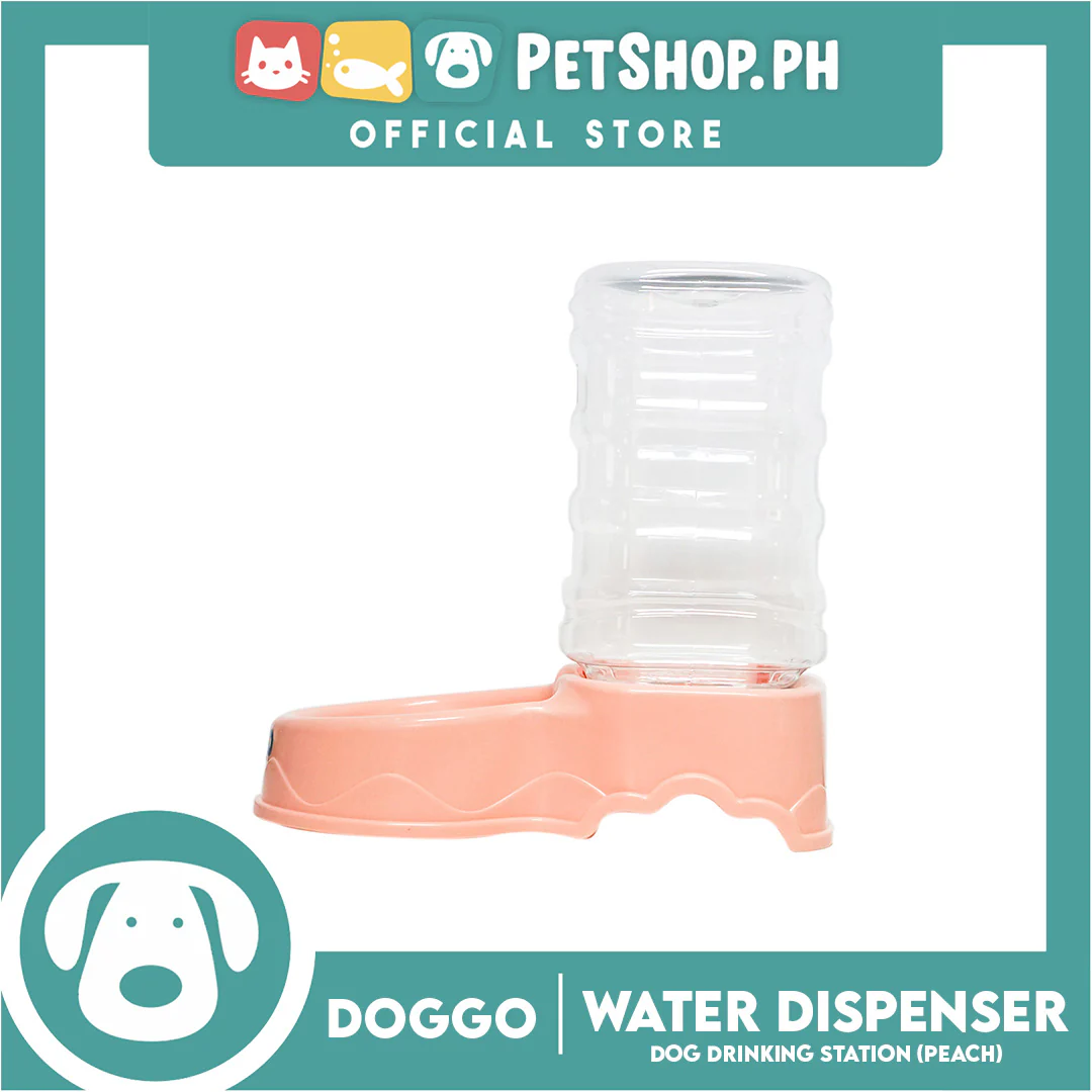 Doggo Automatic Water Dispenser Dog Drinking Station (Peach) 3.8L - Image 3