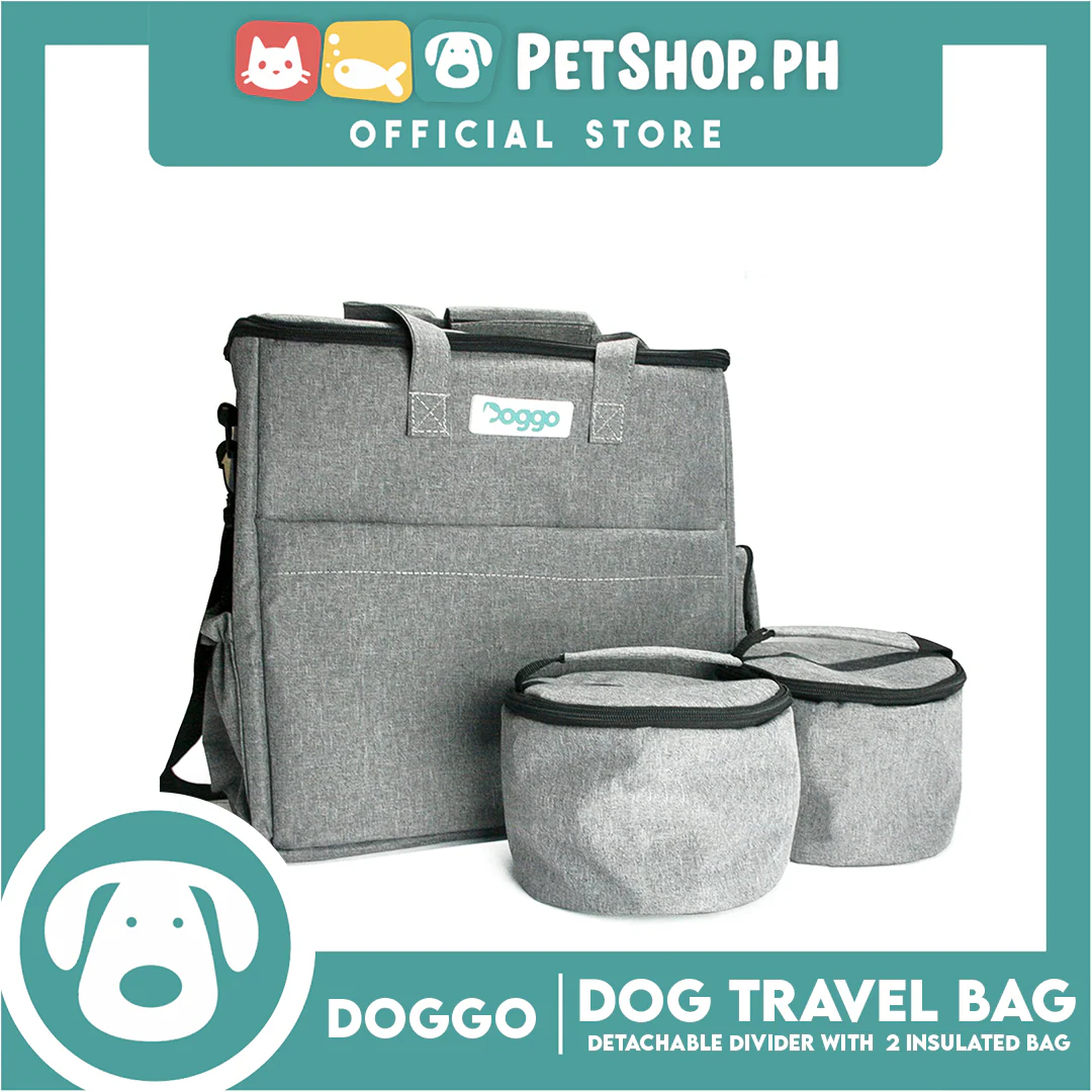 Doggo Bag With Strap Included With 7 compartments And 2 Insulated Bags Detachable Divider