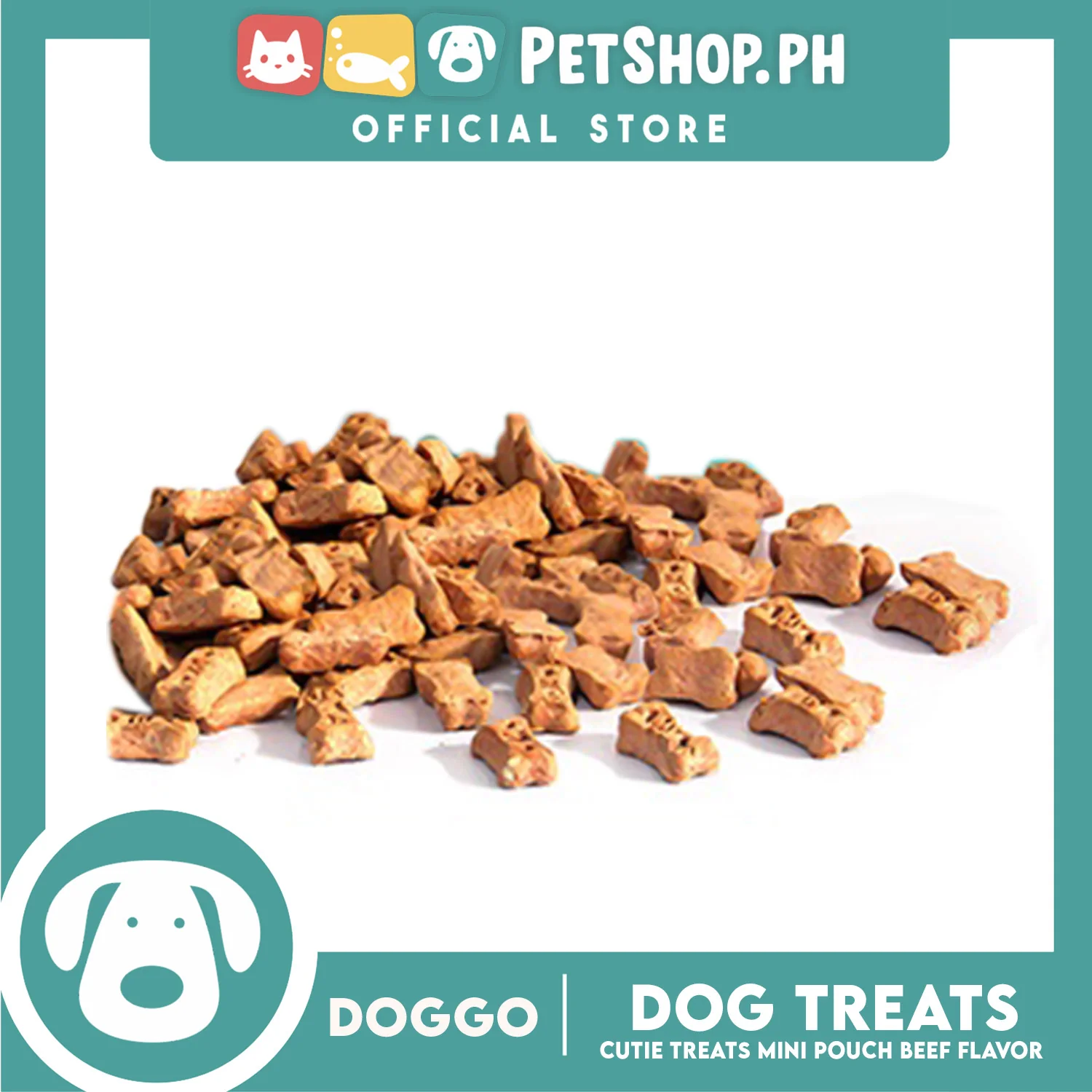 Doggo Dog Cutie Treats Mini Pouch 75 grams, 25 pcs. (Beef Flavor) Mini Pouch Treats for Your Dog - Image 2