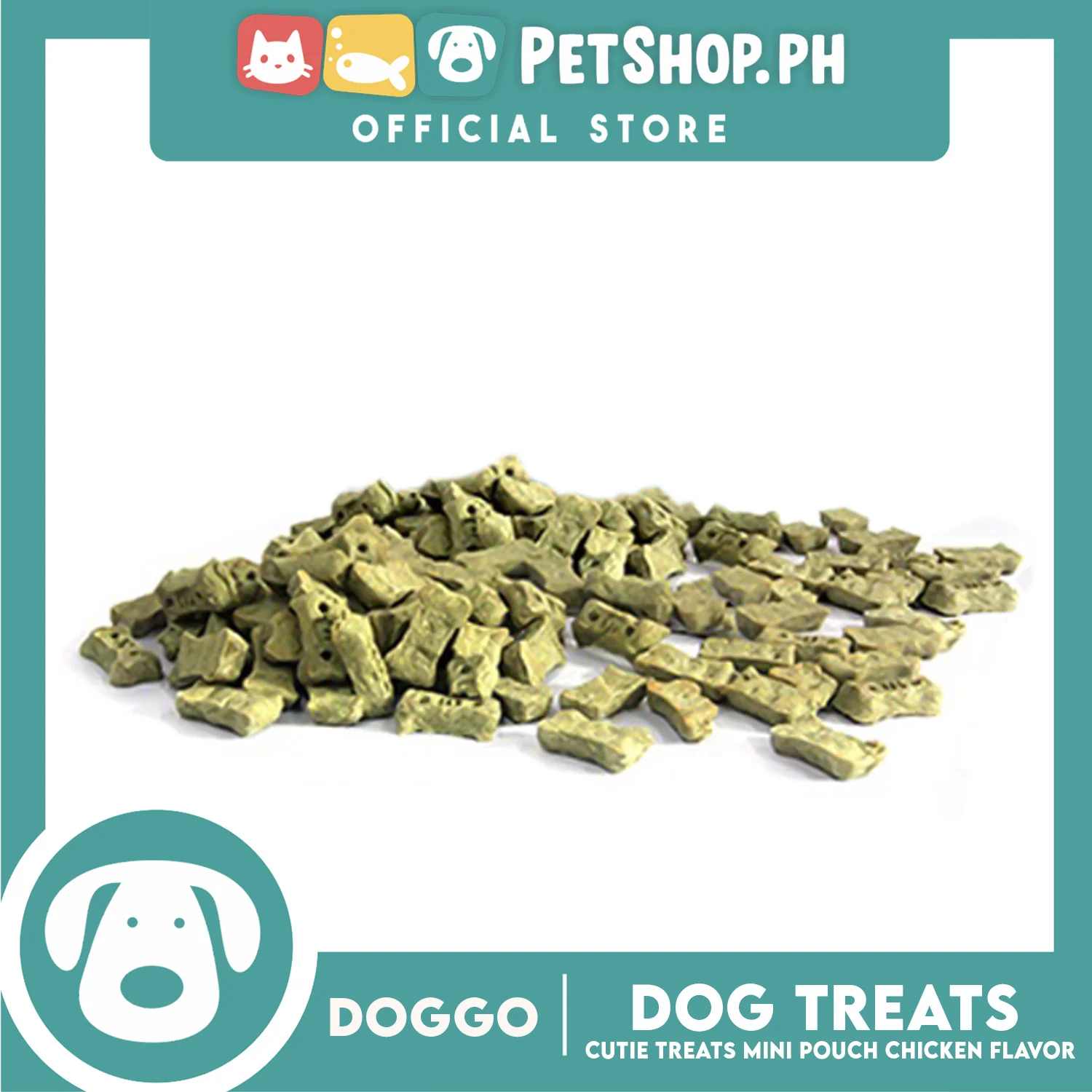 Doggo Dog Cutie Treats Mini Pouch 75 grams, 25 pcs. (Chicken Flavor) Mini Pouch Treats for Your Dog - Image 2