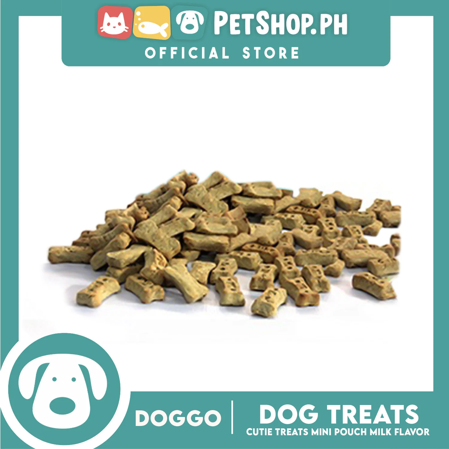 Doggo Dog Cutie Treats Mini Pouch 75 grams, 25 pcs. (Milk Flavor) Mini Pouch Treats for Your Dog - Image 2