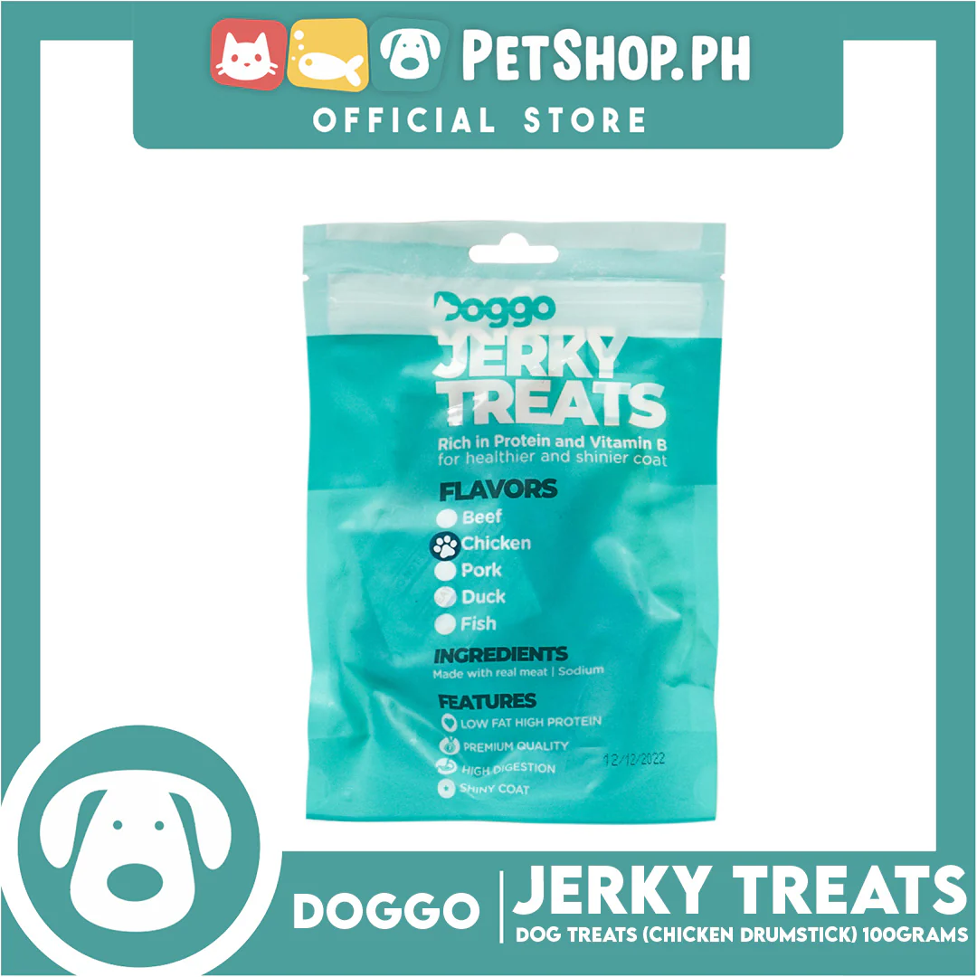 Doggo Dog Jerky Treats 100grams (Chicken Drumstick) treats for You Dog - Image 3