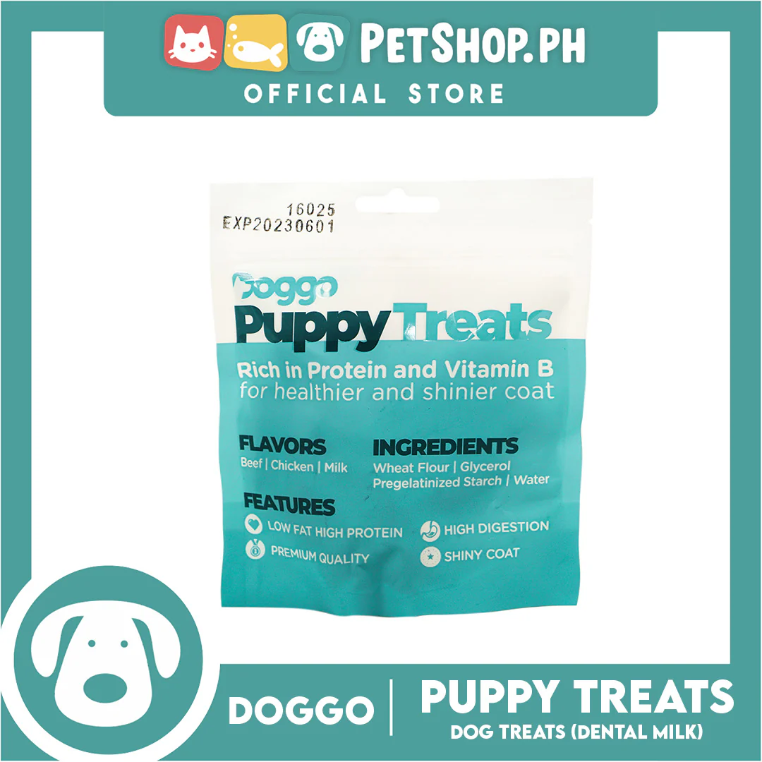 Doggo Dog Puppy Treats Mini Dental Sticks (Milk) 82 grams - Image 2