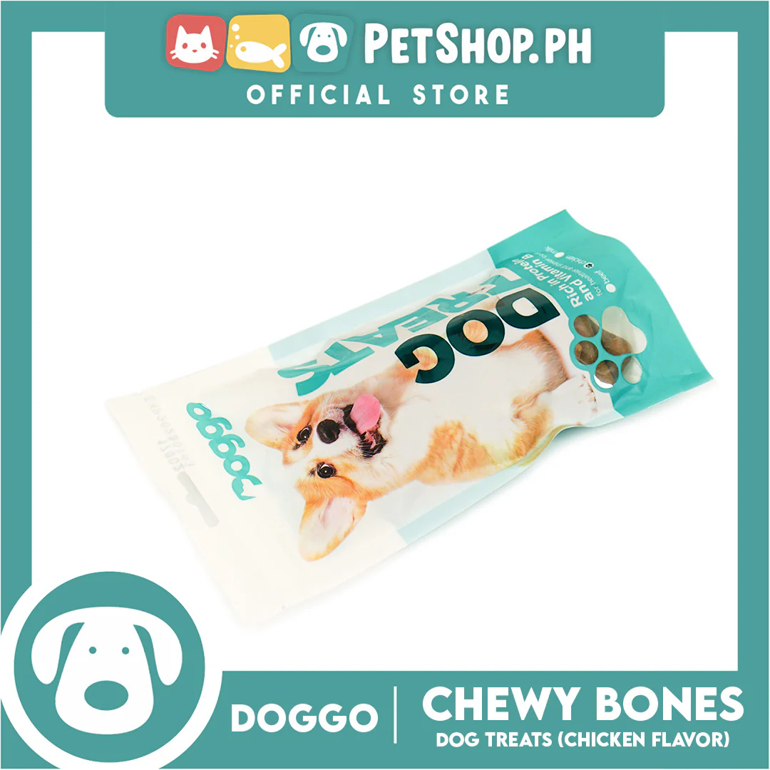 Doggo Dog Treats Chewy Bones 160 grams, 20 pcs. (Chicken Flavor) - Image 2