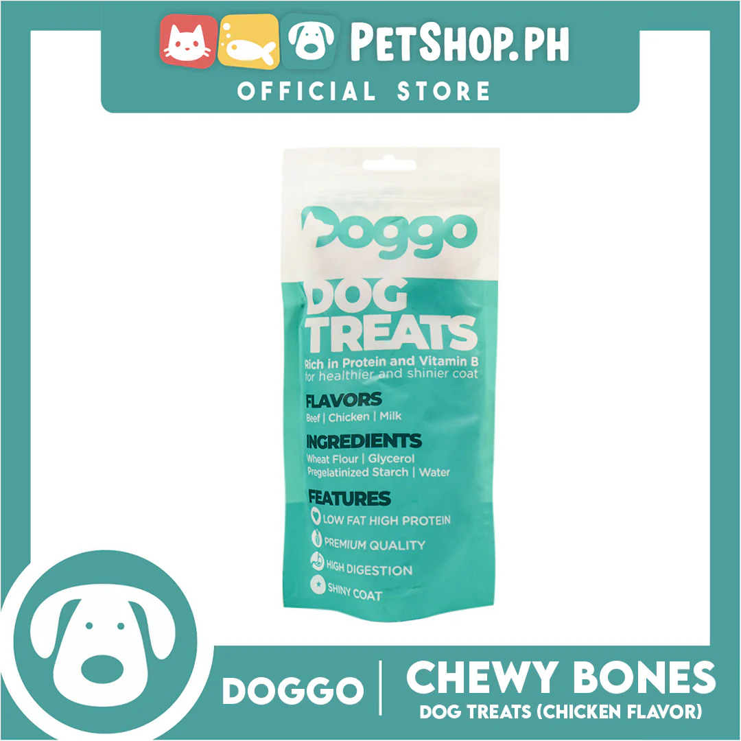 Doggo Dog Treats Chewy Bones 160 grams, 20 pcs. (Chicken Flavor) - Image 3