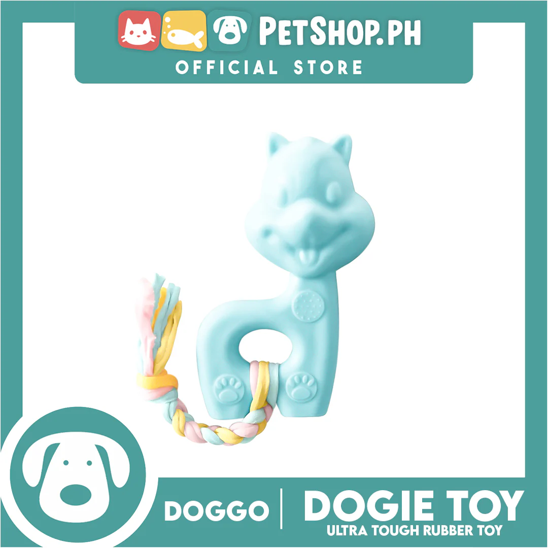 Doggo Doggie (Blue) Ultra Tough Rubber Pet Toy - Image 2