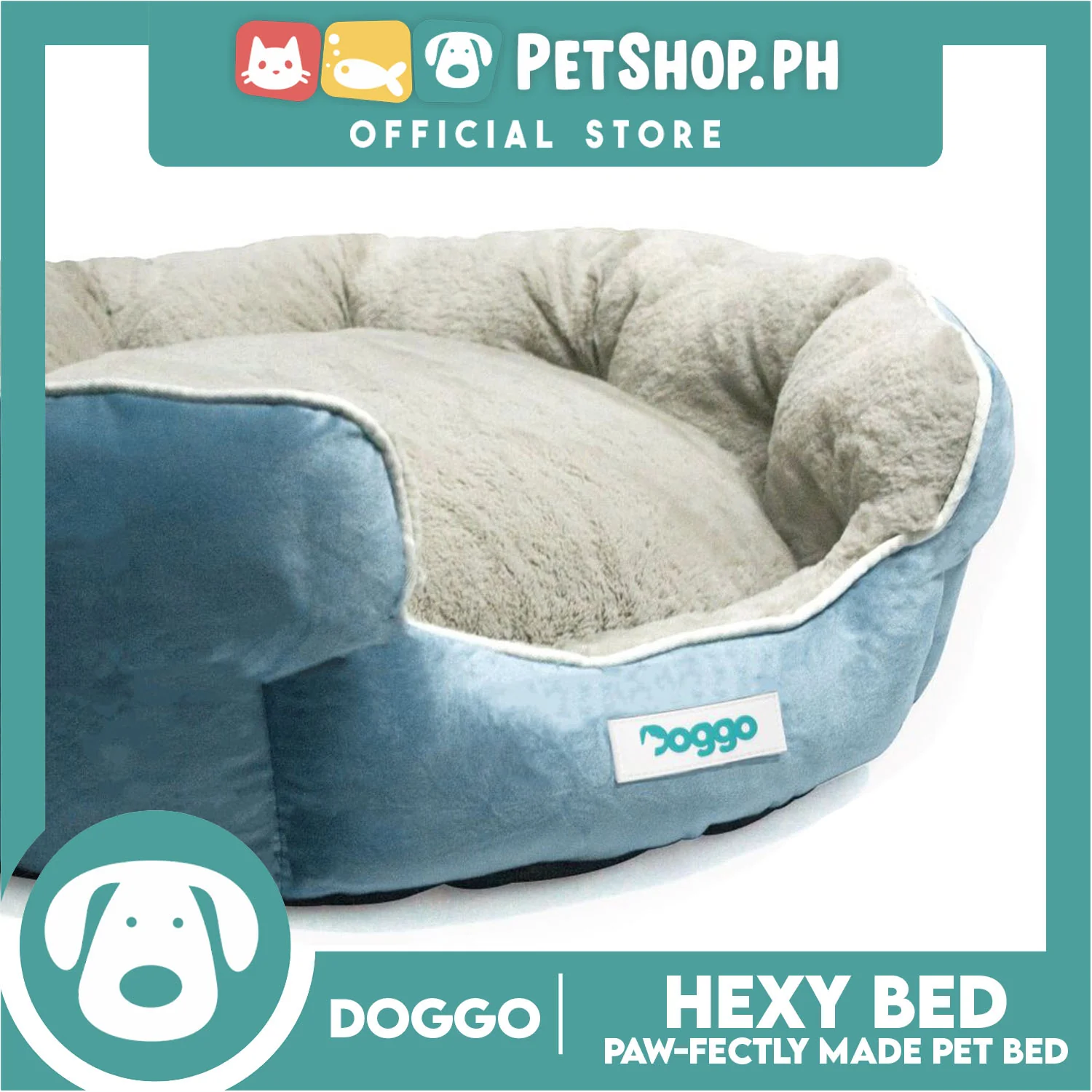 Doggo Hexy Bed (Large) Comfortable Dog Bed - Image 2