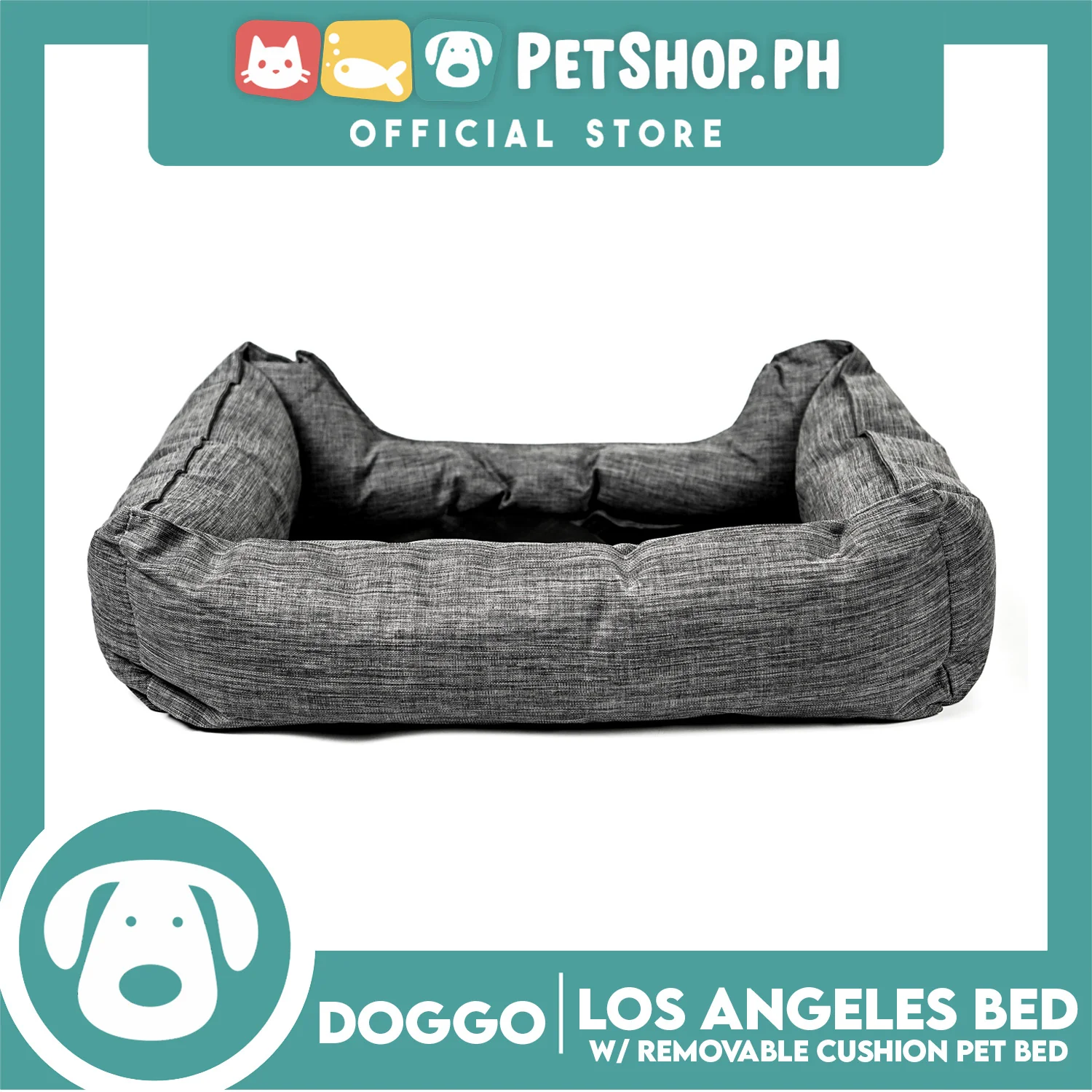 Doggo Los Angeles Bed (Large) Comfortable Pet Bed - Image 6