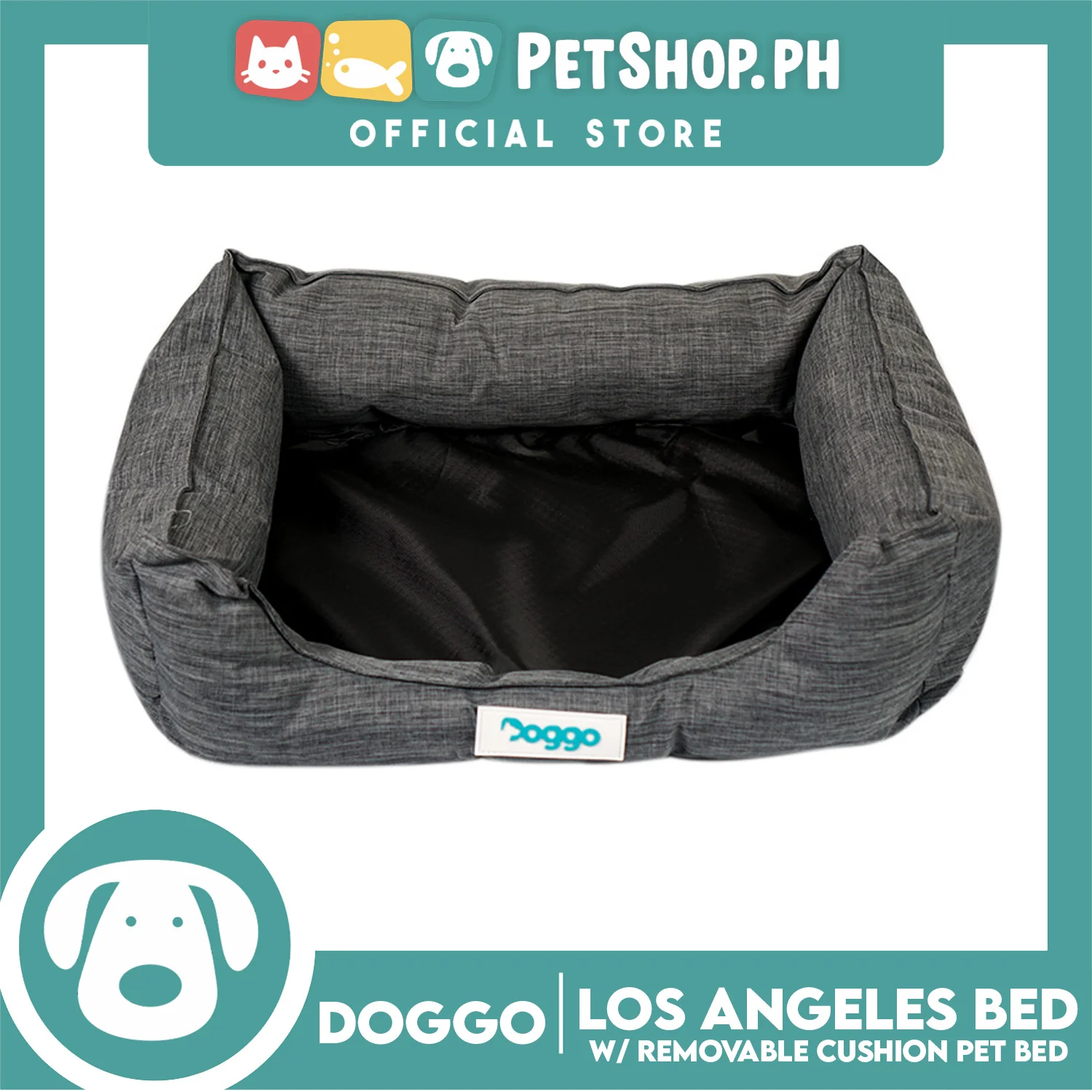 Doggo Los Angeles Bed (XL) Comfortable Pet Bed - Image 2
