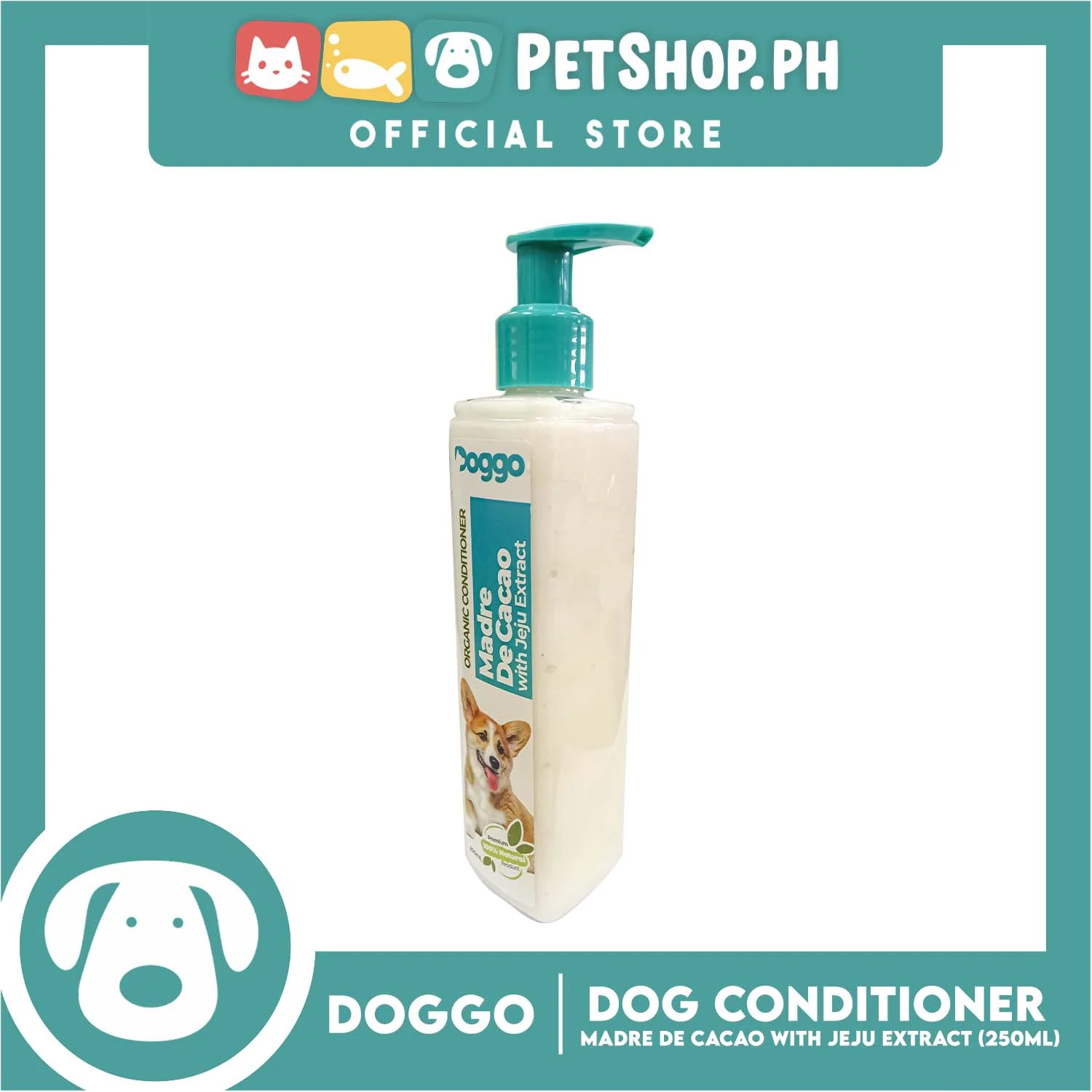 Doggo Organic Conditioner Madre De Cacao with Jeju Extract 250ml - Image 3