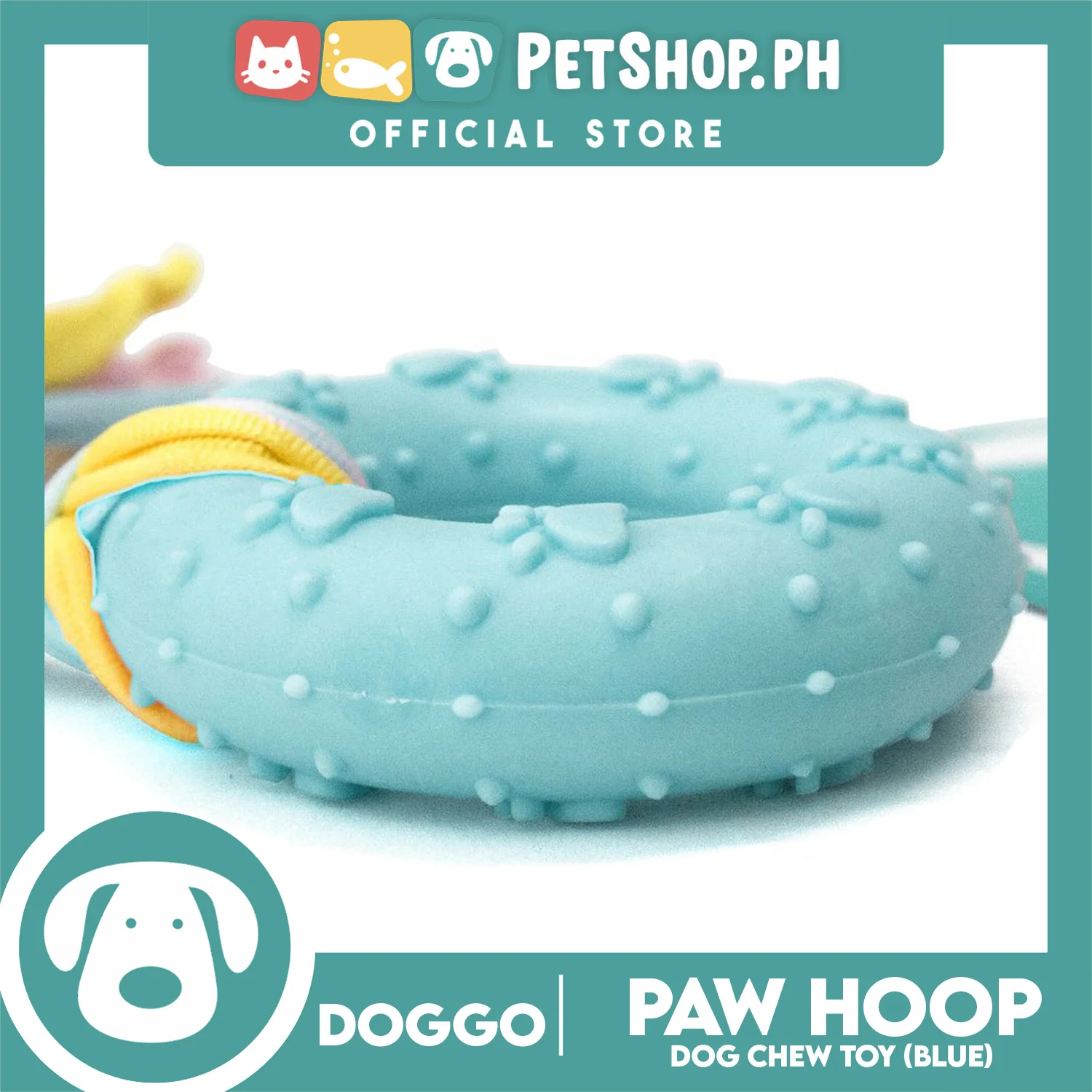 Doggo Paw Hoop (Blue) Toy for Dog - Image 2