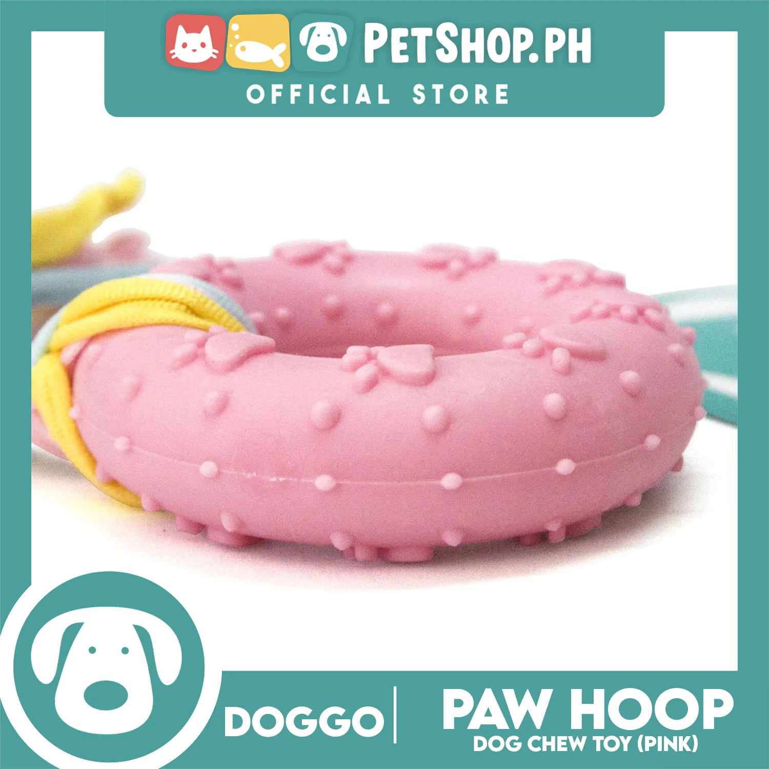 Doggo Paw Hoop (Pink) Toy for Dog - Image 3