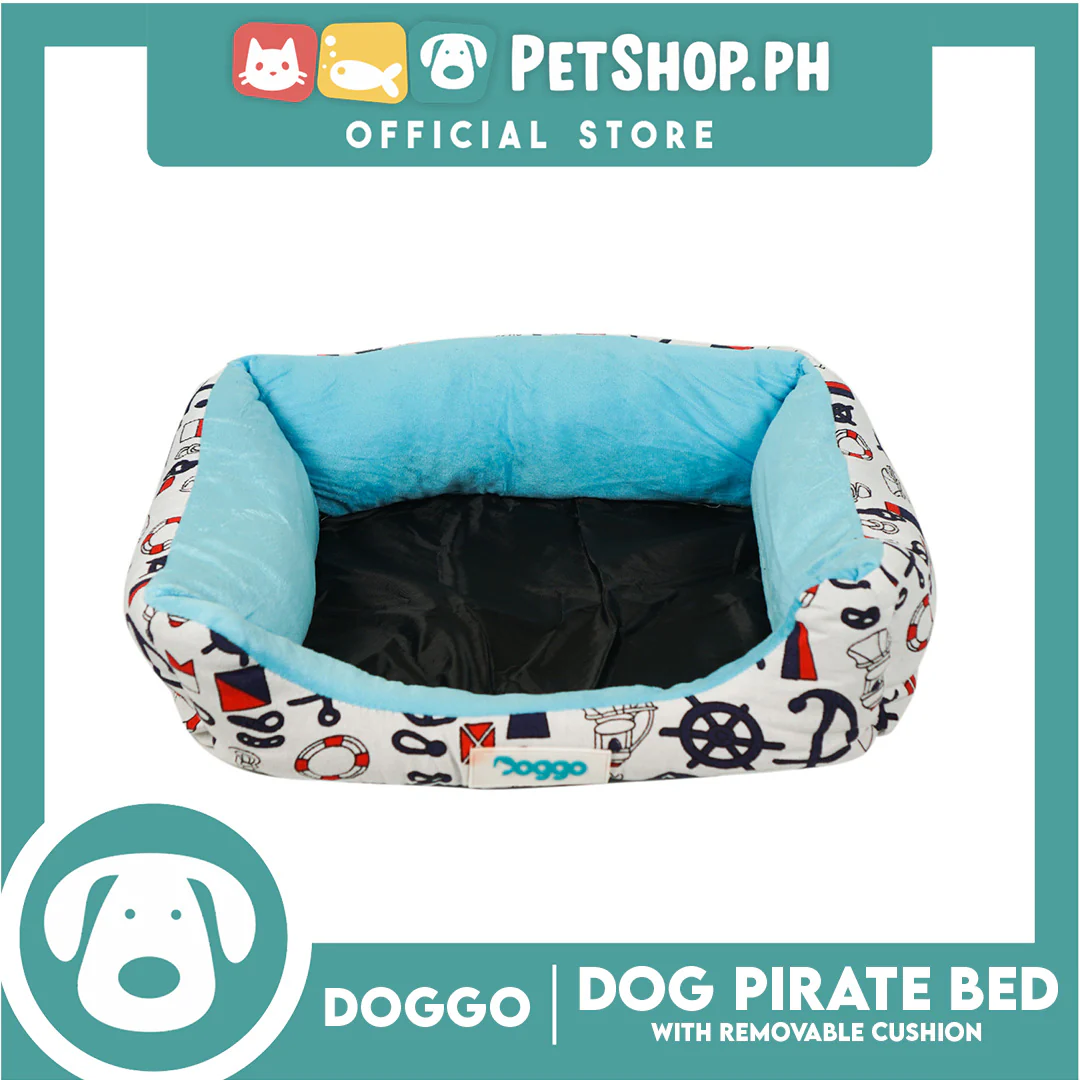 Doggo Pirate Bed (Small) Pet Sleeping Bed Dog Bed Pirate Theme - Image 4