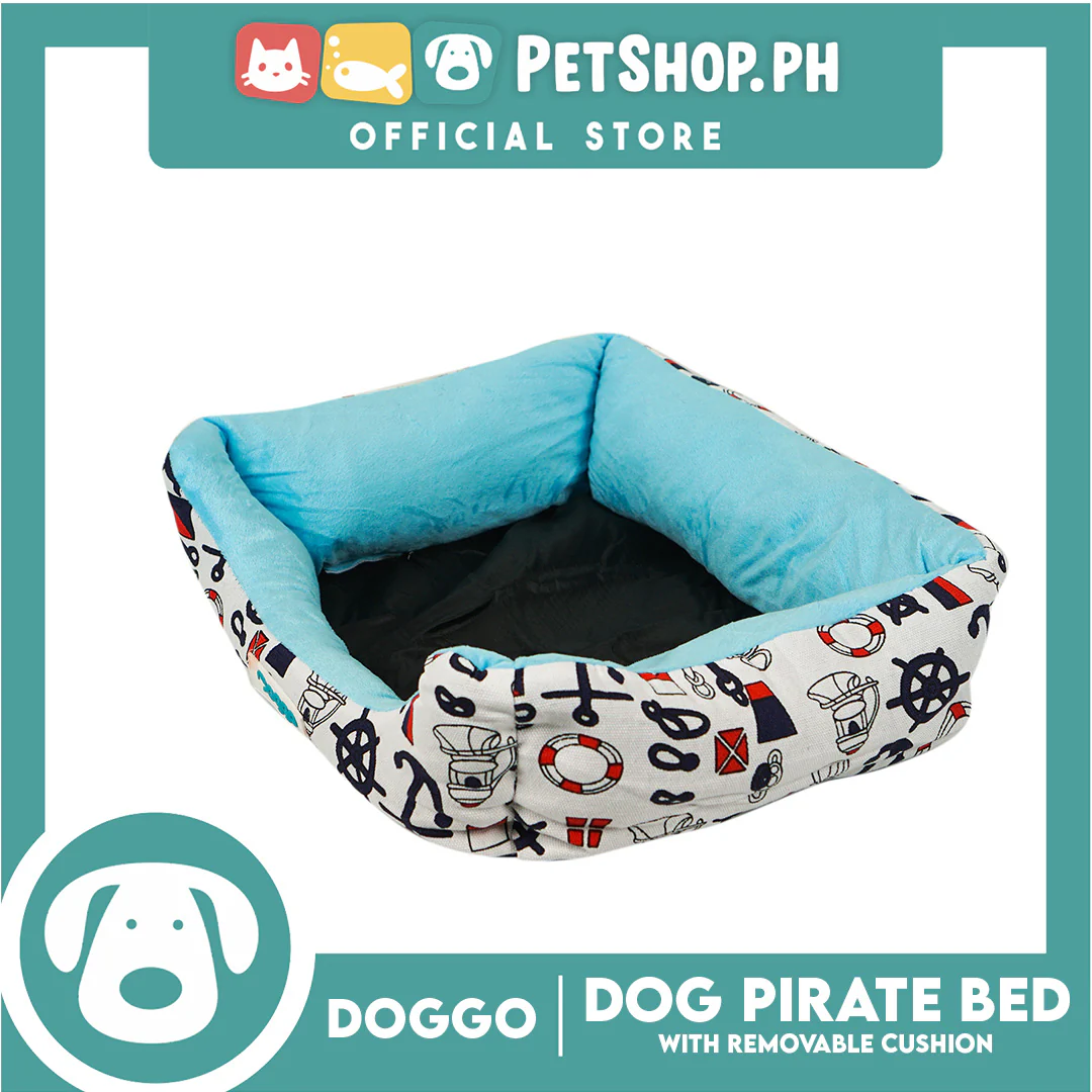 Doggo Pirate Bed (Small) Pet Sleeping Bed Dog Bed Pirate Theme - Image 5