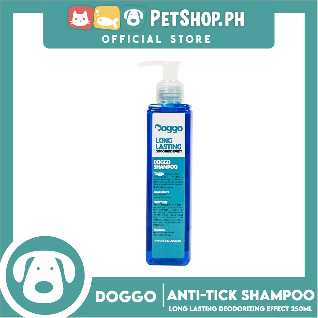 Doggo Shampoo Long Lasting Deodorizing Effect 250ml (Anti-Tick) - Image 2
