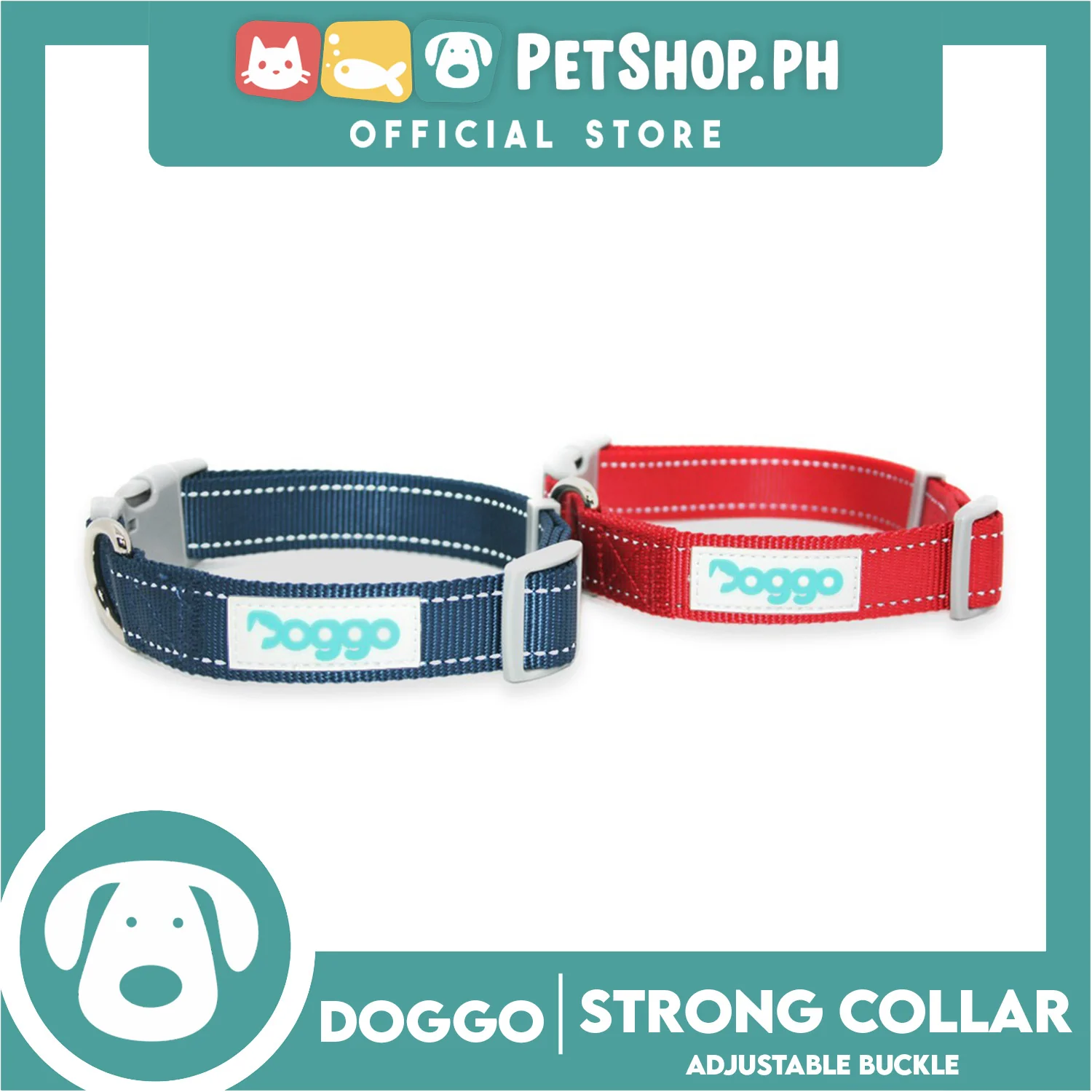 Doggo Strong Collar XXL Size (Red) Soft And Durable Collar for Your Dog - Image 2