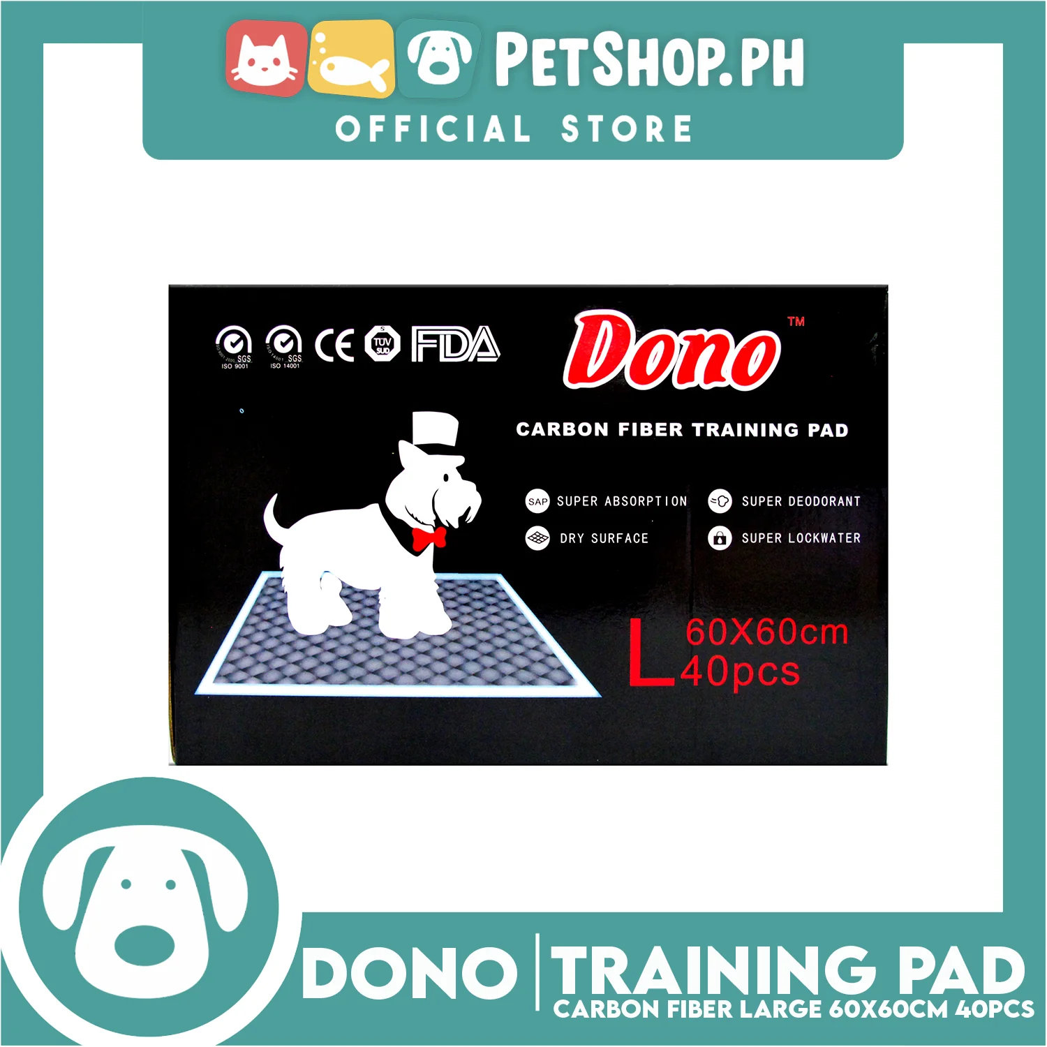 Dono Carbon Fiber Training Pad Large  (40pcs)