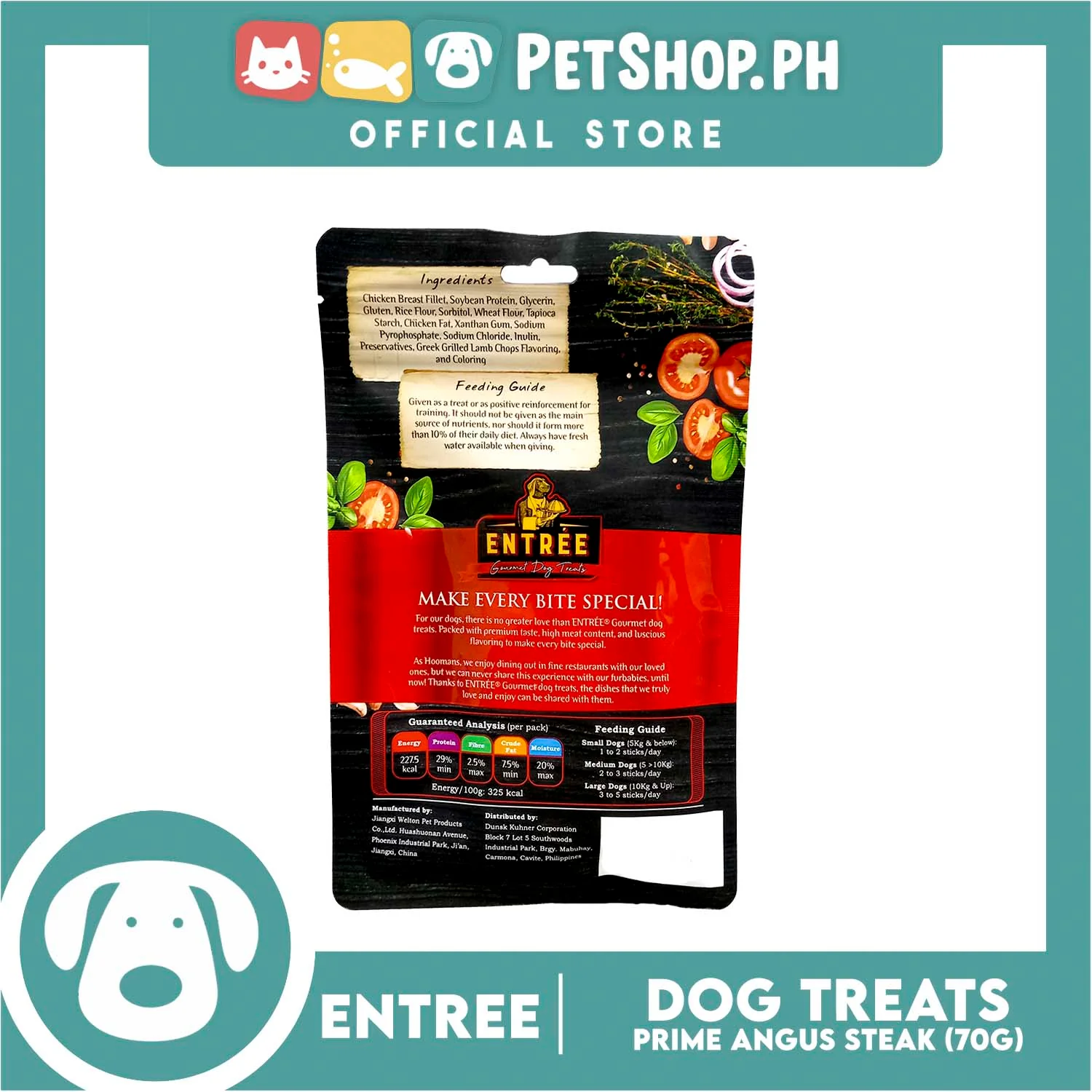 Entrée Gourmet Prime Angus Steak Dog Treats 70g - Image 3