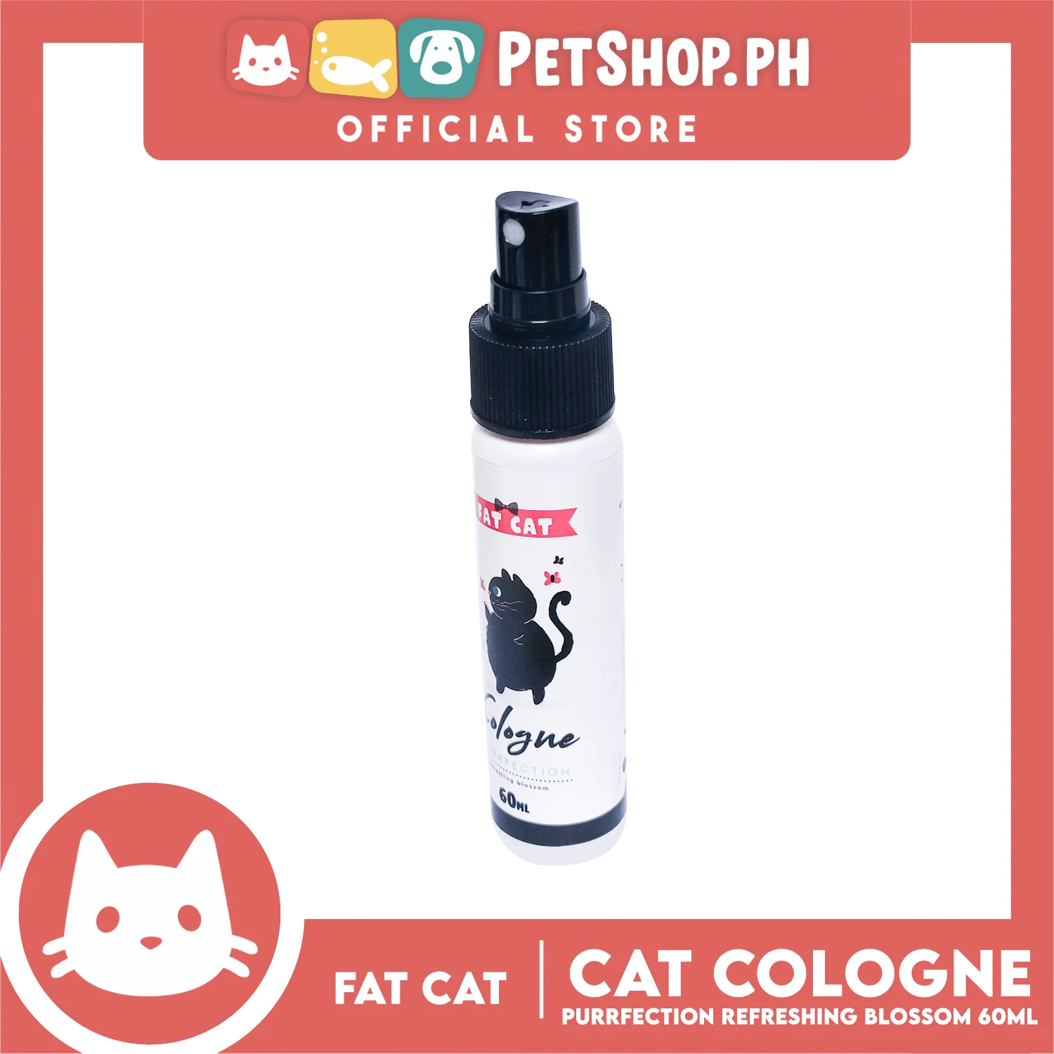 Fat Cat Cologne Purrfection Spray 60ml Refreshing Blossom, Cats Perfume, Cats Cologne - Image 2