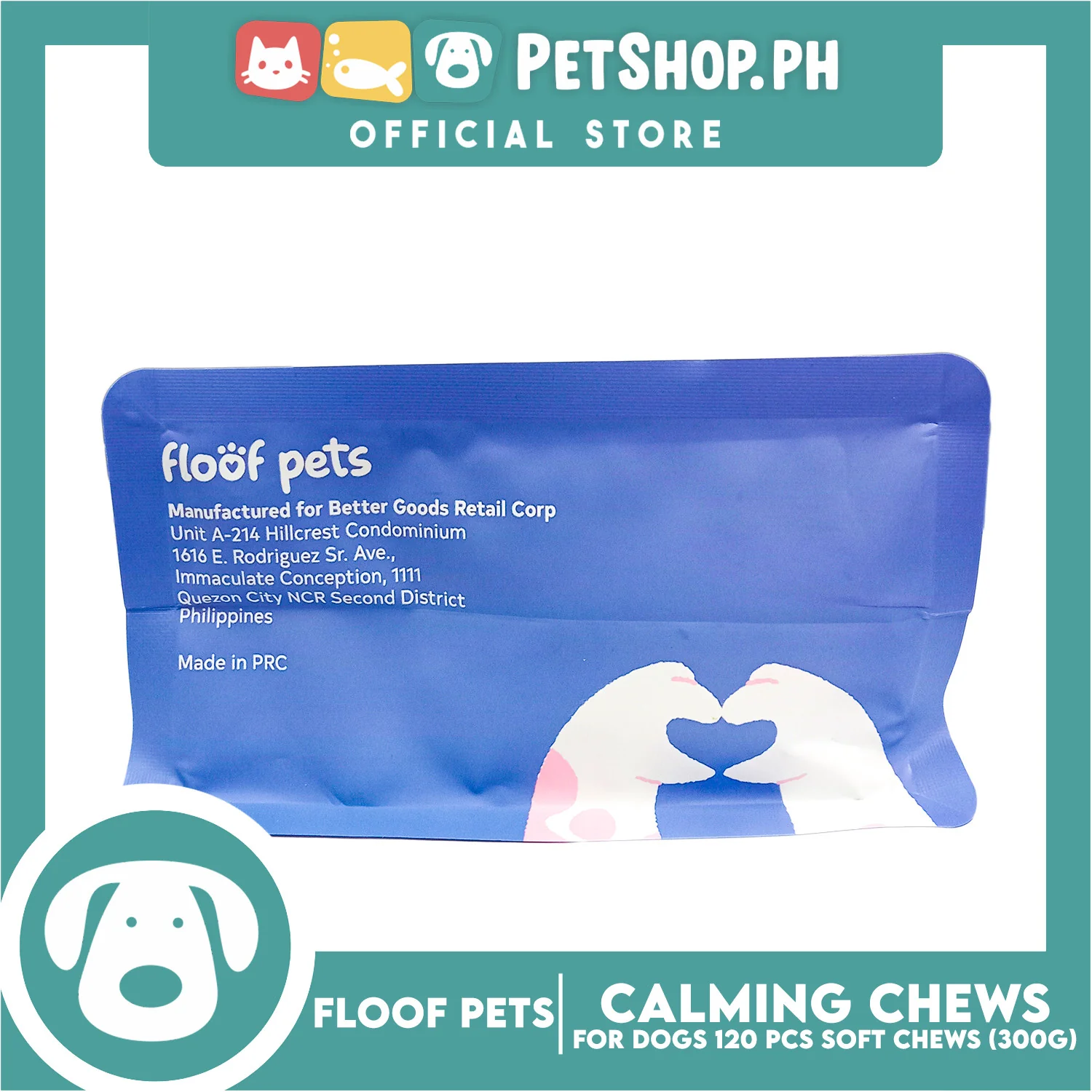 Floof Pets Calming Chews Dietary Food Supplement (Beef Flavor) for All Ages 300g 10.8 oz - Image 5
