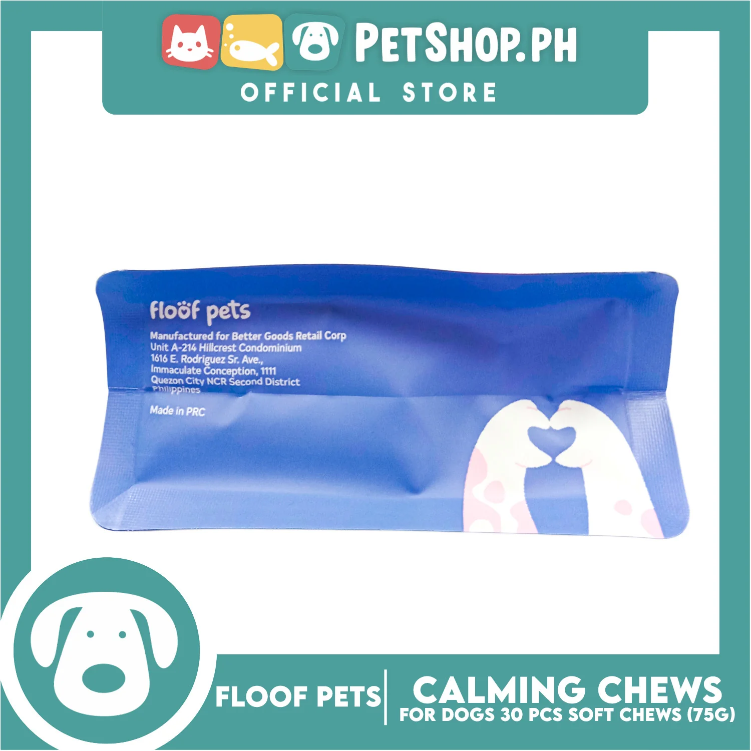 Floof Pets Calming Chews Dietary Food Supplement (Beef Flavor) for All Ages 75g 2.65oz - Image 5