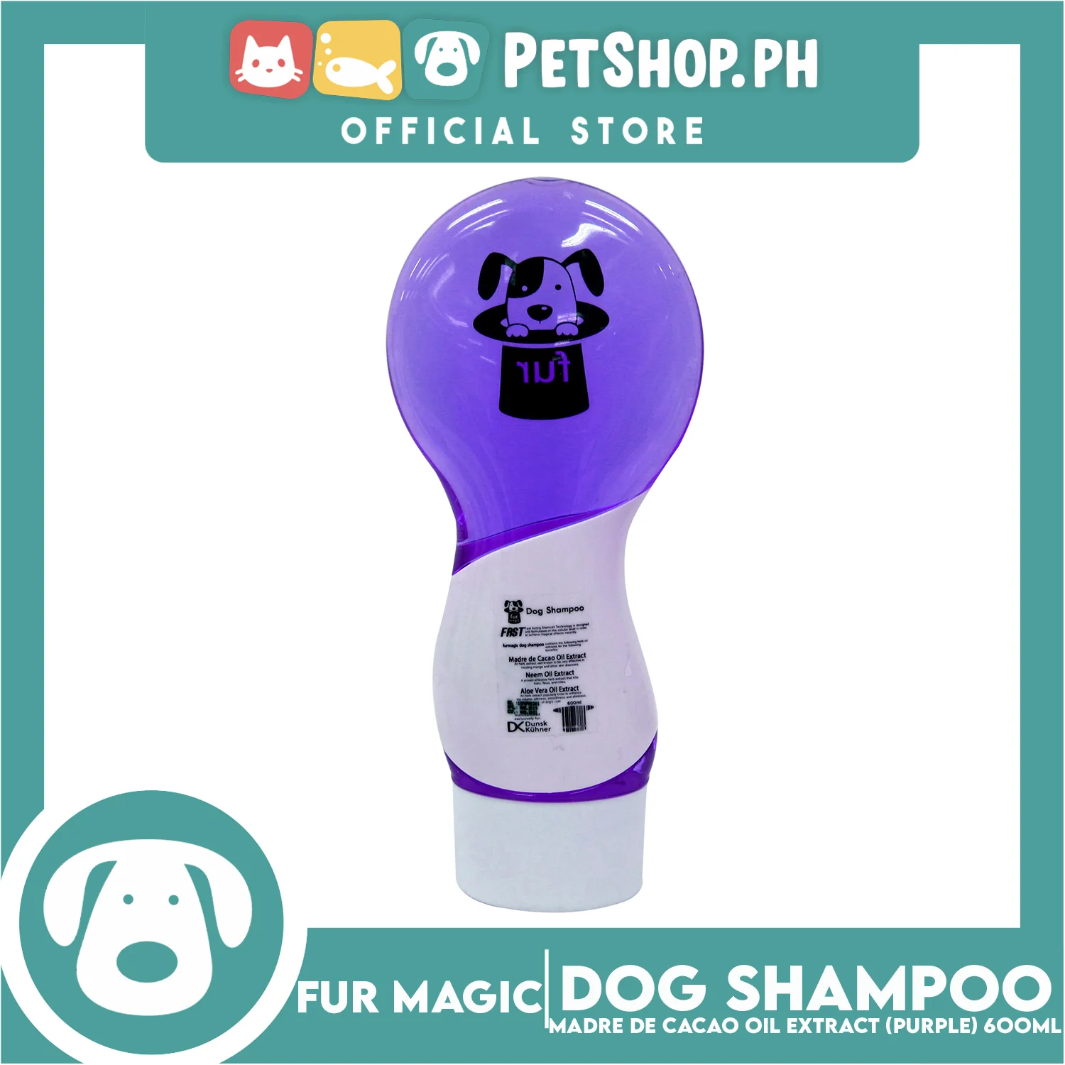 Fur magic with Fast Acting Stemcell Technology (Violet) 600ml Dog Shampoo - Image 2