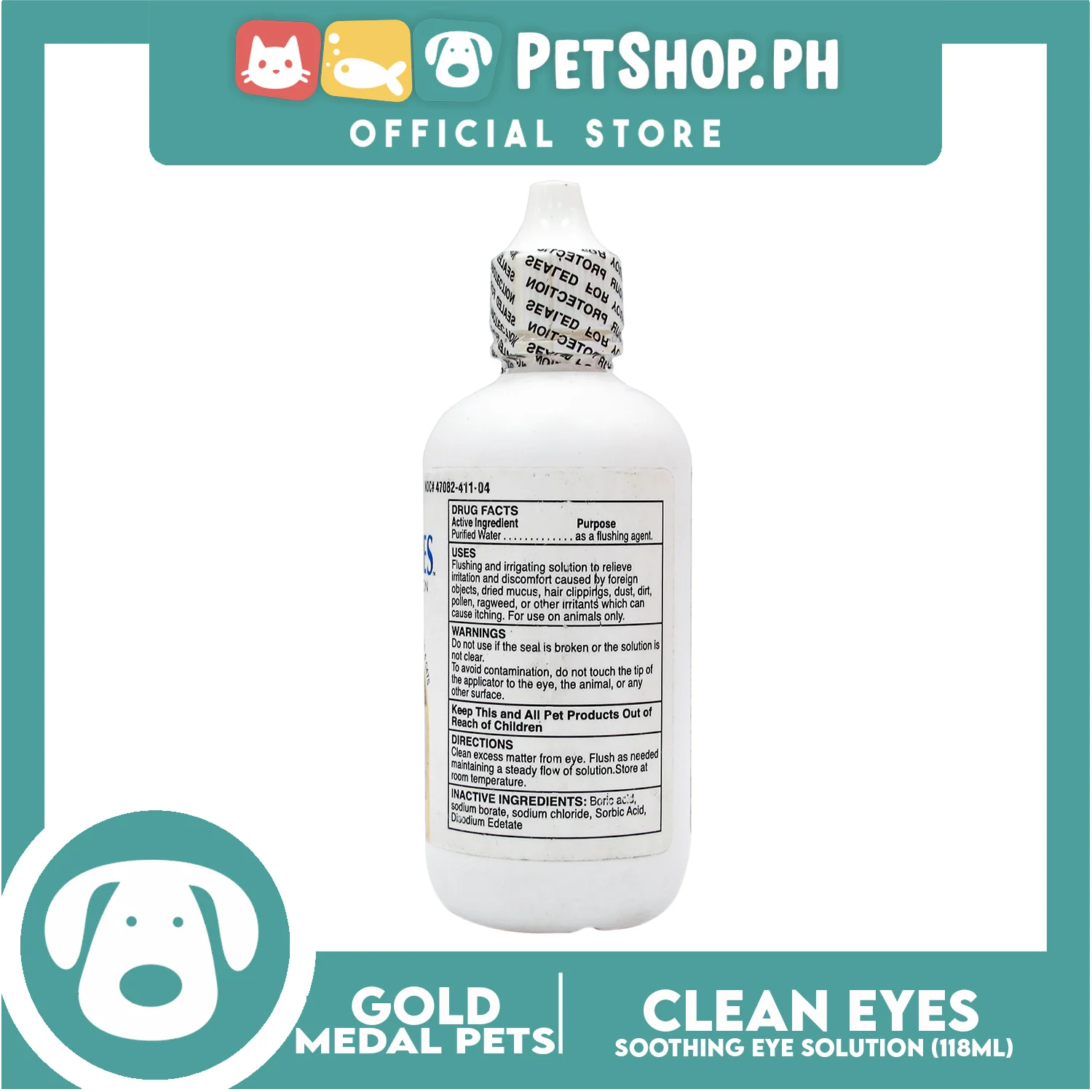 Gold Medal Pets Clean Eyes 118ml - Image 3
