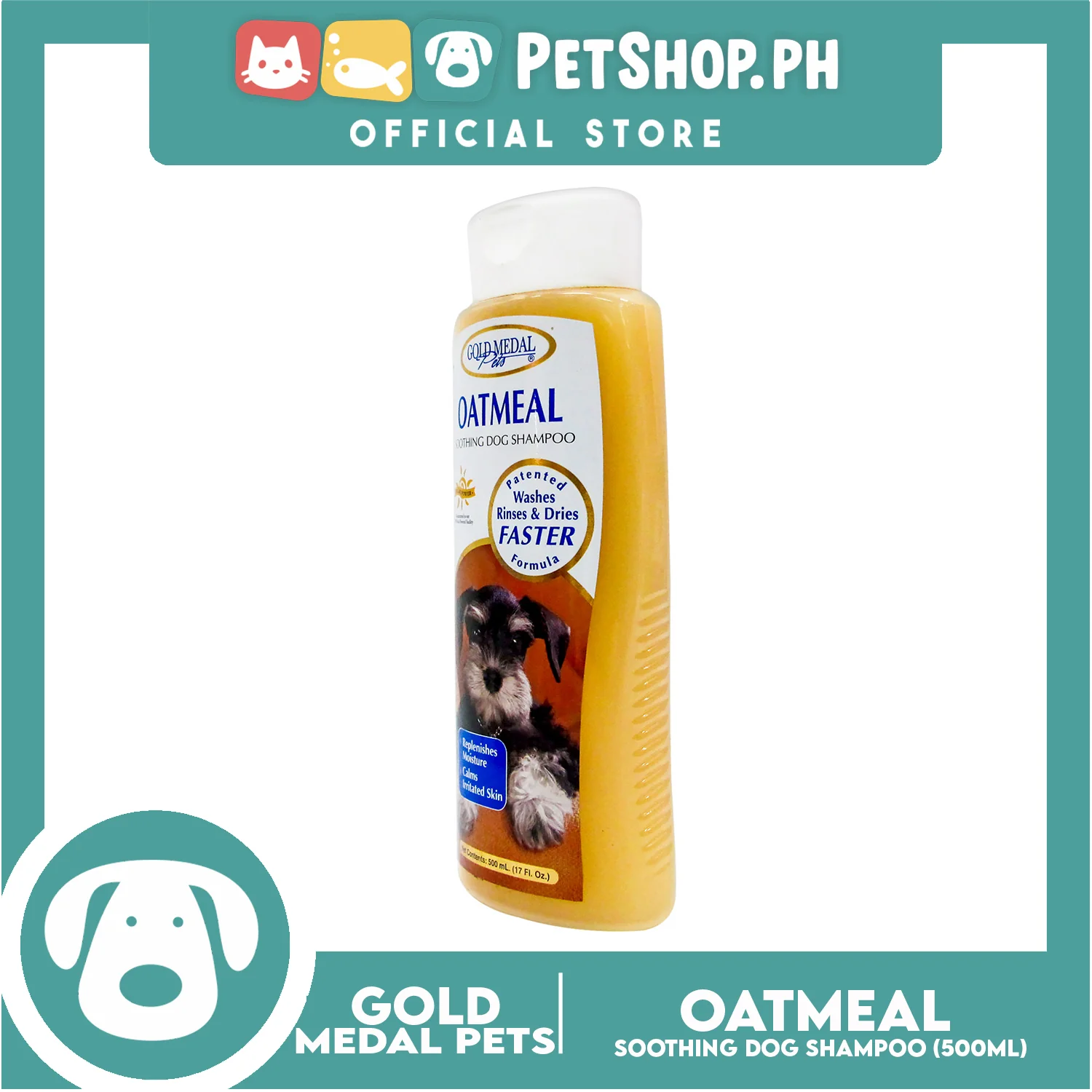 Gold Medal Pets Oatmeal Soothing Dog Shampoo 17oz Helps for Irritated Skin - Image 2