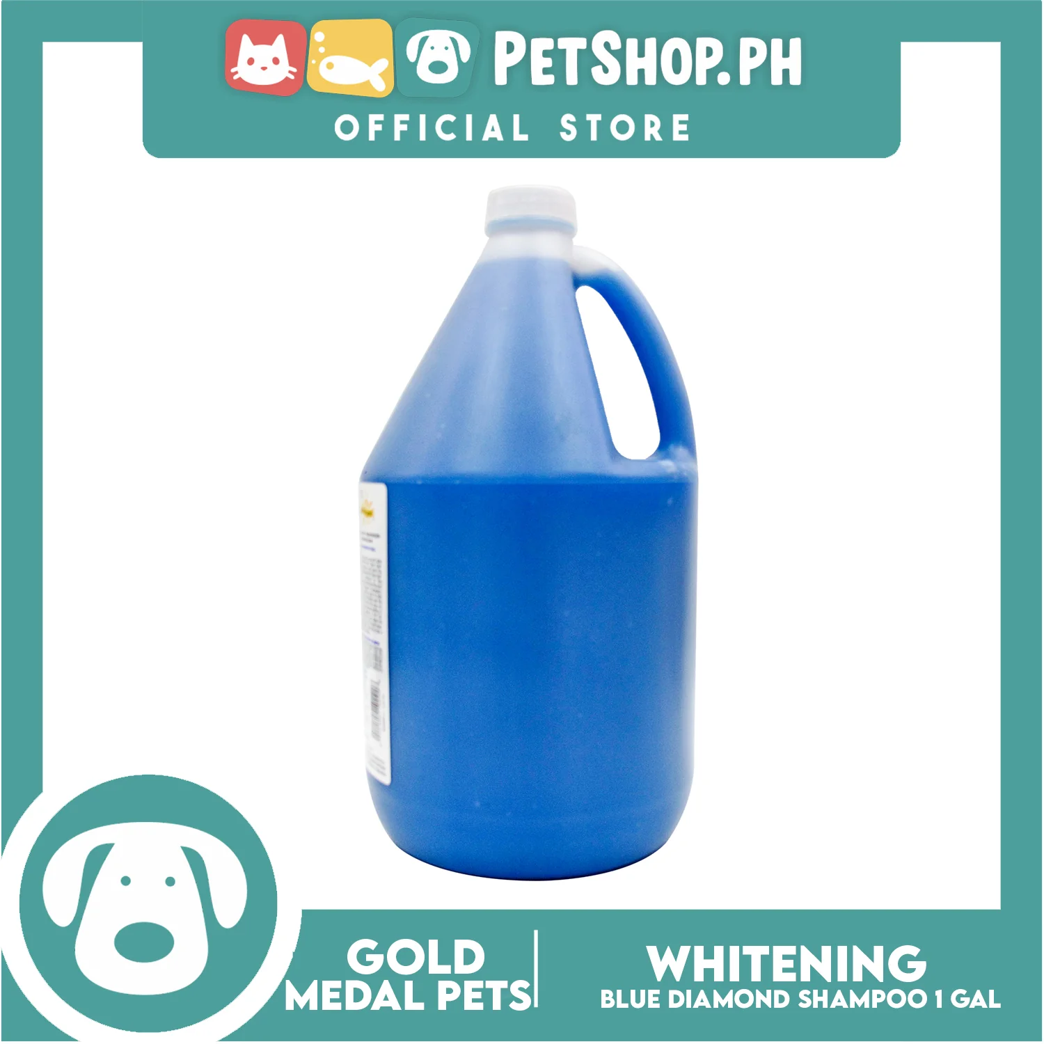 Gold Medal Pets Whitening Blue Diamond Shampoo 1 Gallon For Cats and Dogs - Image 3